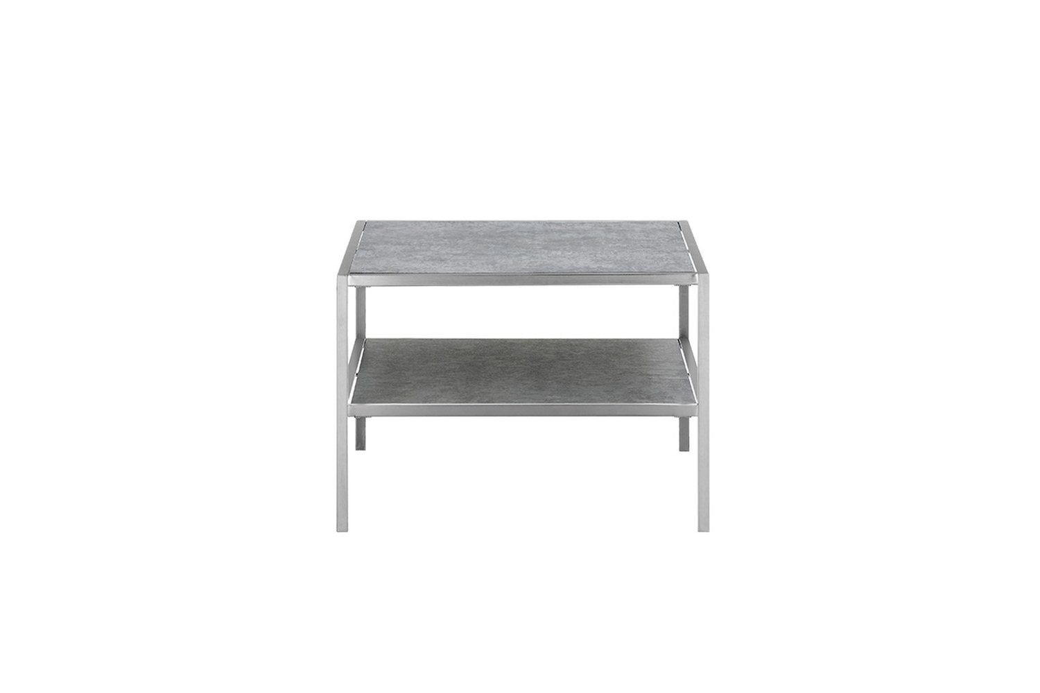 freiraum Couchtisch ORINOCO, aus Glas in Keramik-Optik grau. Abmessungen (LxBxH) 64x64x45 cm