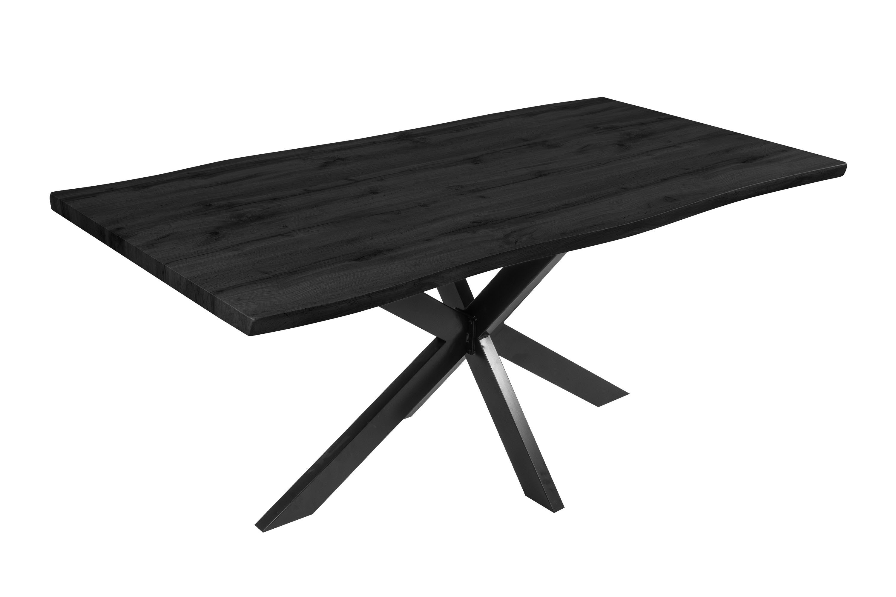 Loreno® Esstisch Josy, Holz-Optik Grau, Baumkante, günstig online kaufen