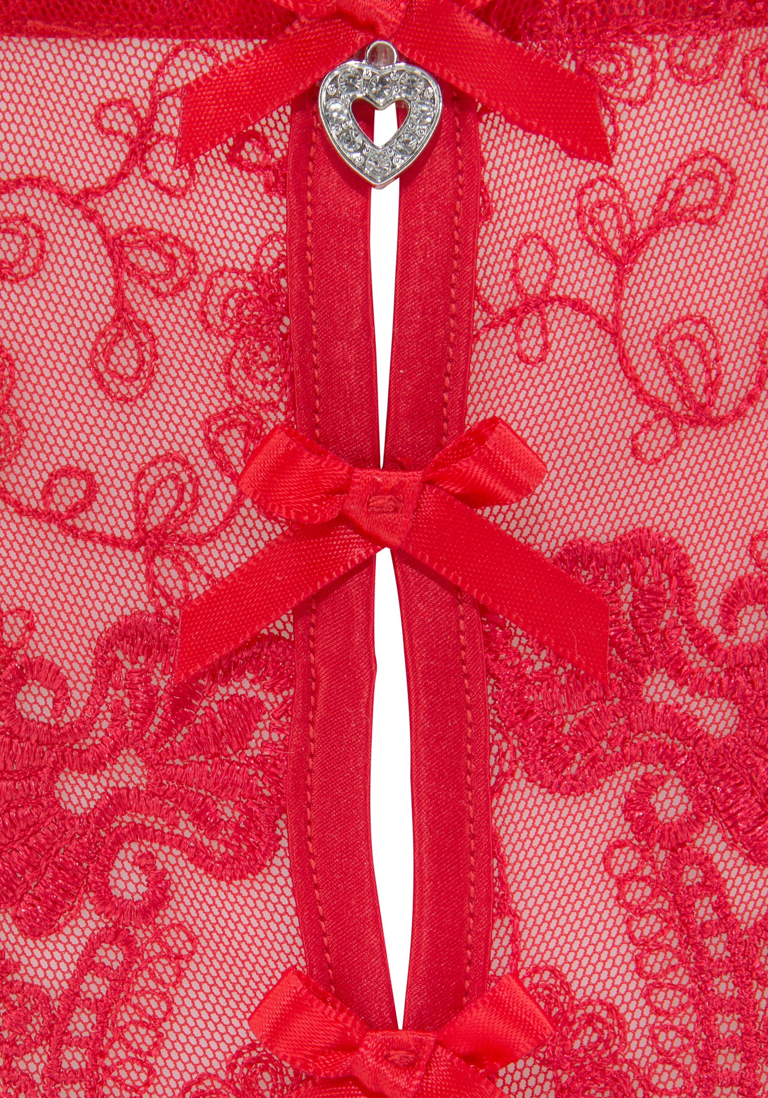 petite fleur gold String-Ouvert mit Ouvert-Öffnung in sexy Bändchen-Optik sexy Unterwäsche, sexy Dessous, Reizwäsche Damen – Bild 5 von 5