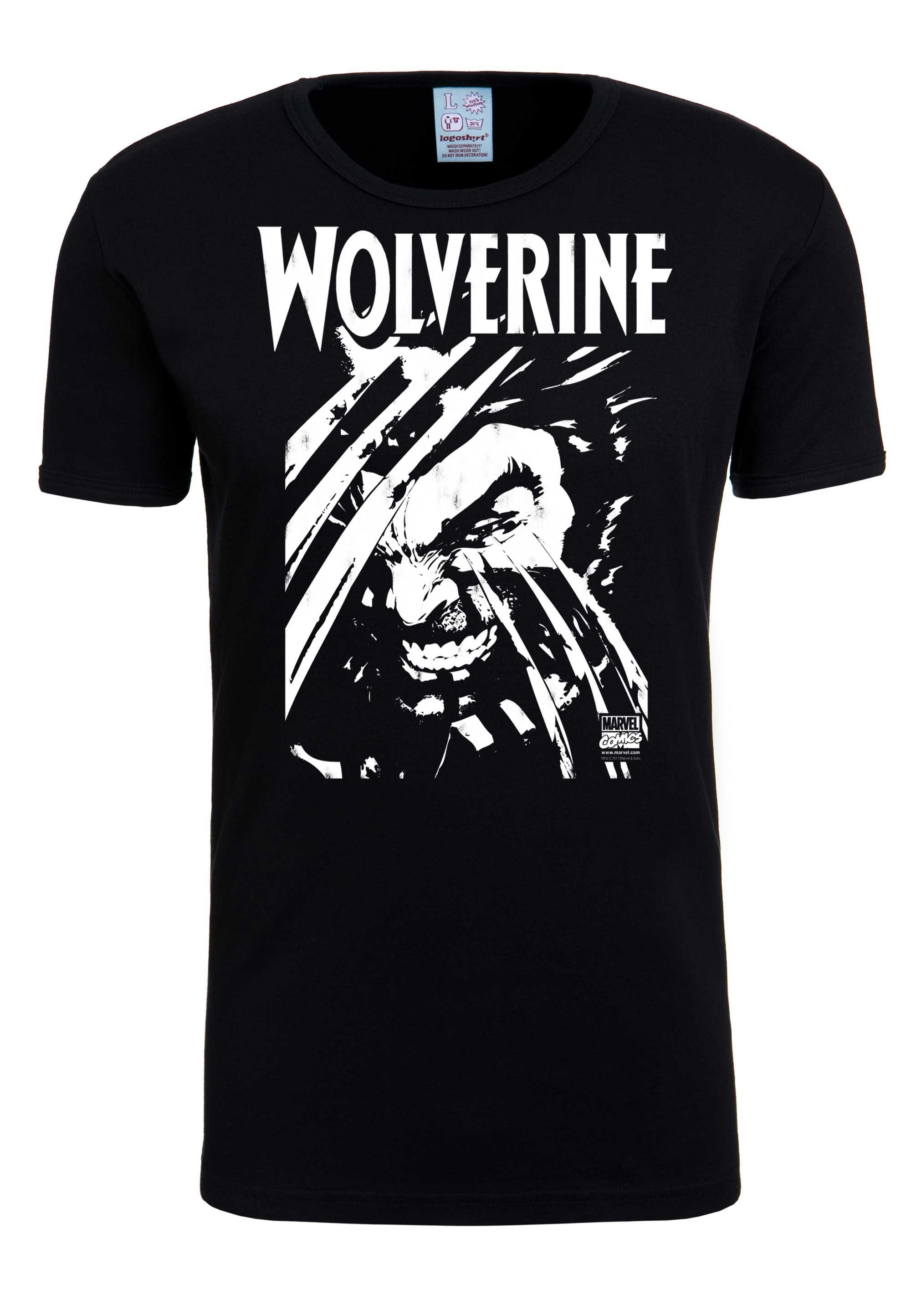 LOGOSHIRT T-Shirt Wolverine mit Marvel-Print