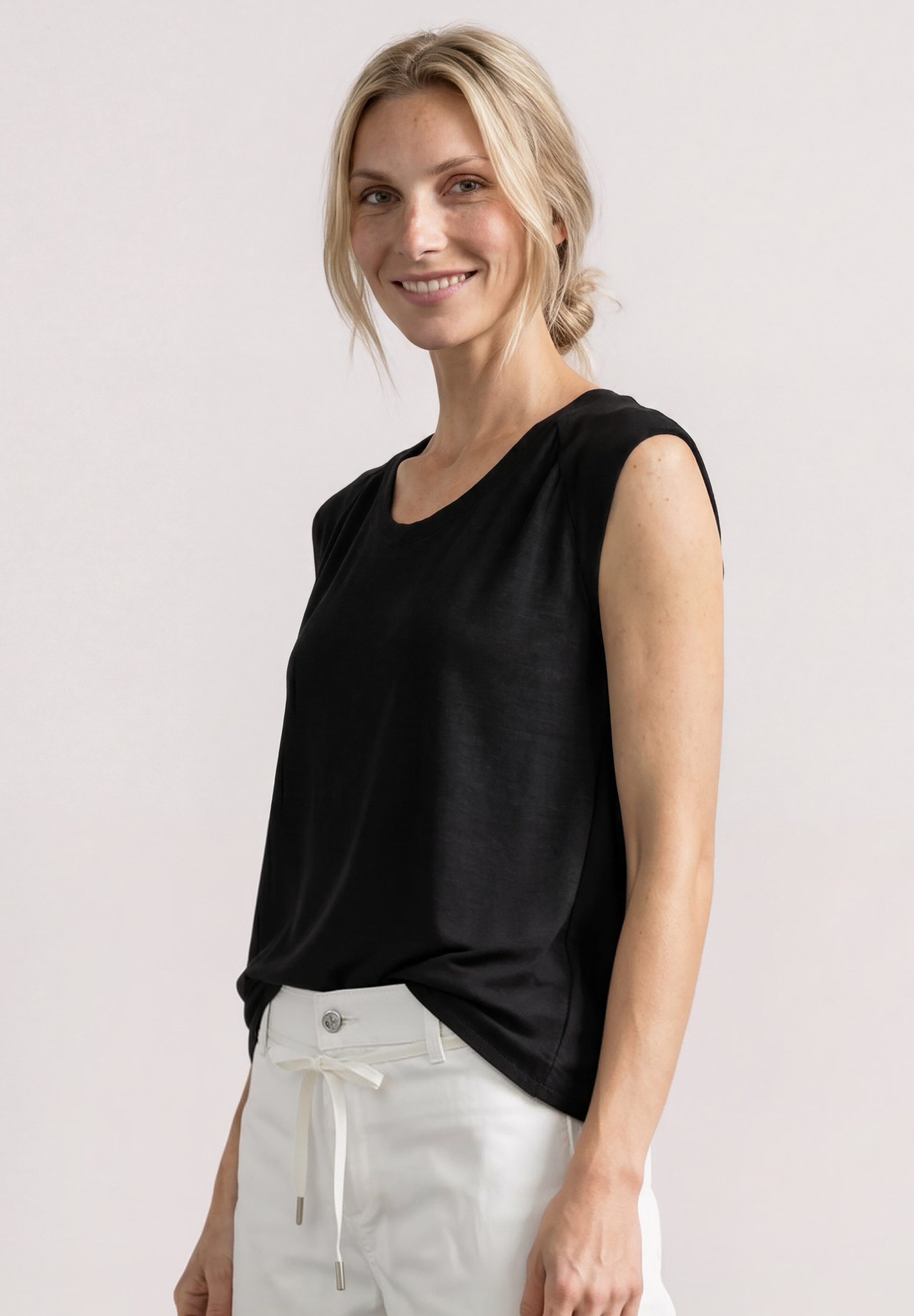 STREET ONE Shirttop aus stretchigem Viskosematerial