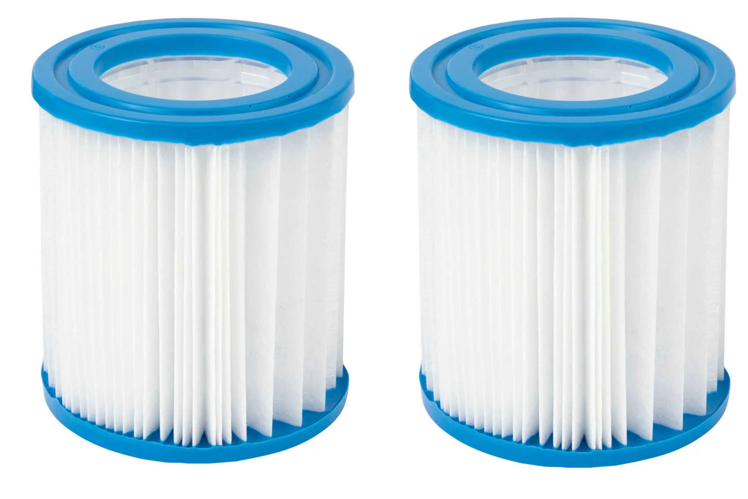 Pool-Filterkartusche Crivit Filterkartuschen 2er Set 8 x 9 cm Für Klarhaltung des Wassers