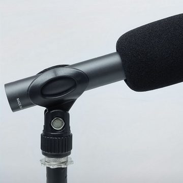 keepdrum Richtmikrofon keepdrum WSWH Fellwindschutz mit Klammer 22-24mm (Spar-Set)
