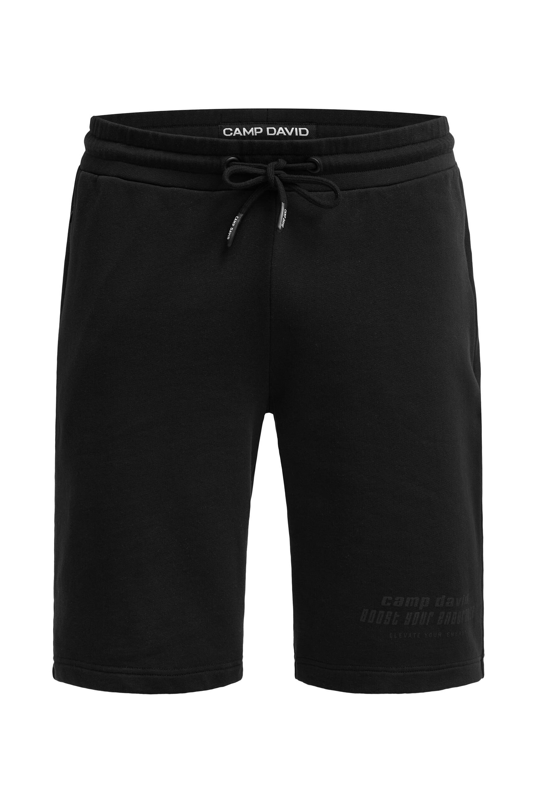 CAMP DAVID Sweatshorts mit Elastikbund & seitlichen Taschen