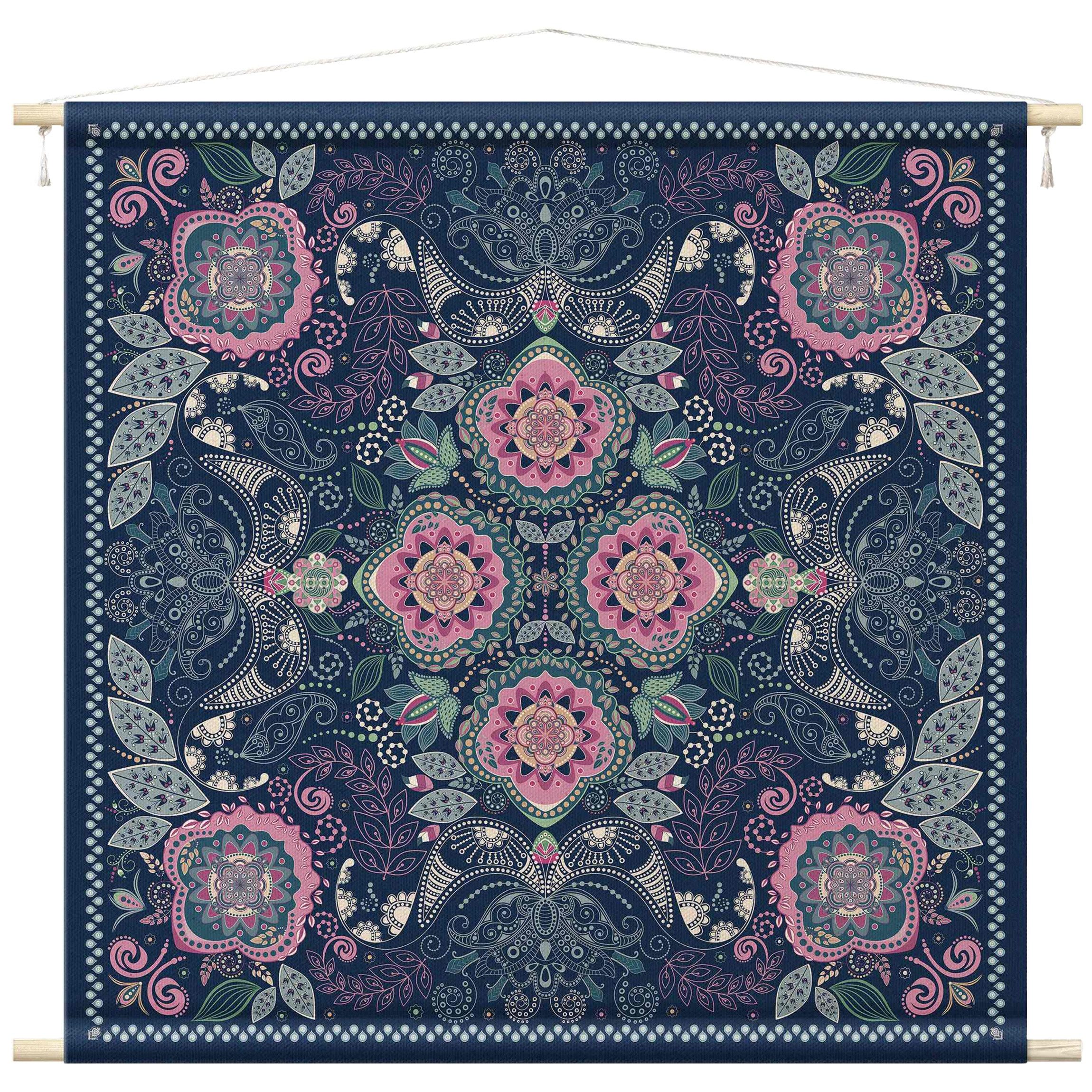 Bilderdepot24 Wandteppich modern Boho Muster Paisley Orientalisch Spirituel günstig online kaufen