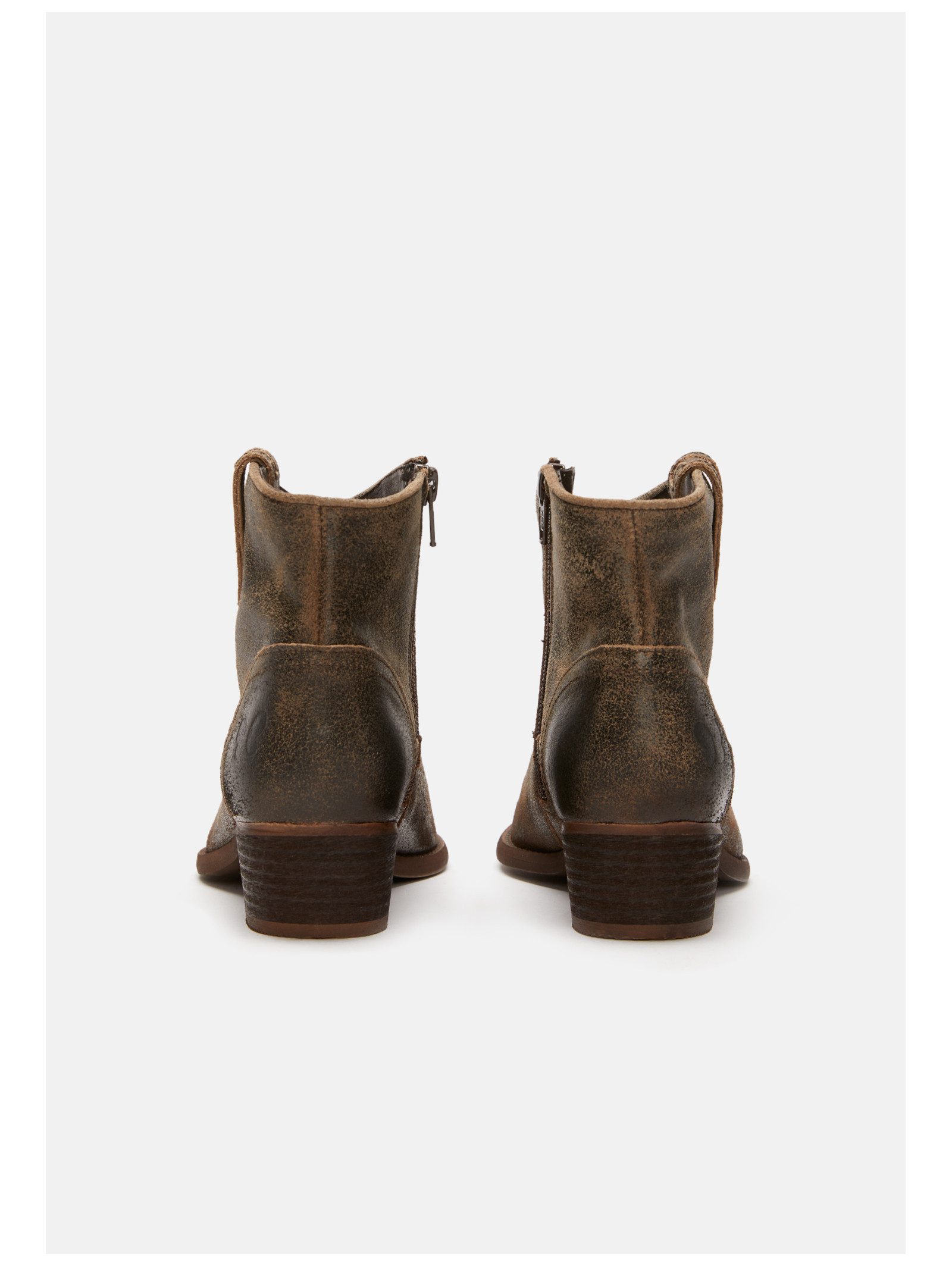 Felmini Stiefelette Leder . Cowboy Stiefelette