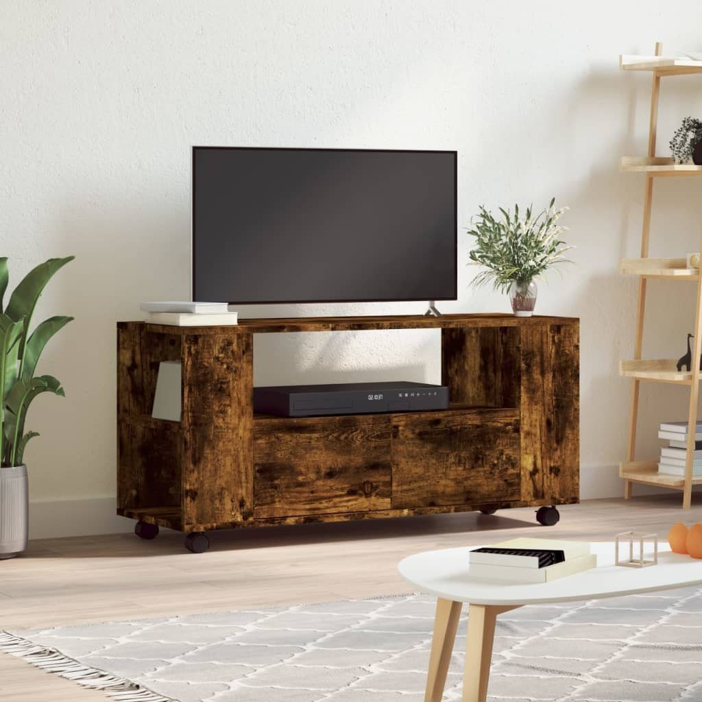vidaXL TV-Schrank TV-Schrank Räuchereiche 102x34,5x43 cm Holzwerkstoff (1-St)