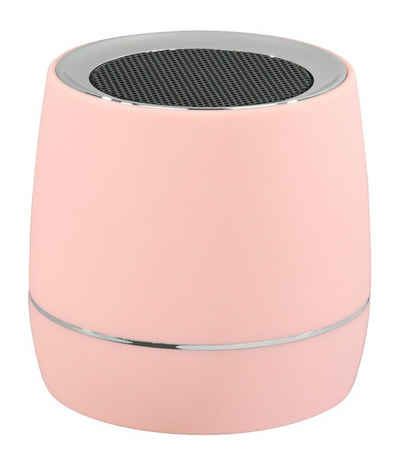 Hama Hama Mobiler Mini Lautsprecher mit Akku Rosa 3,5mm Klinke Reise Box tragbar Lautsprecher (portabel, tragbar, kabelgebunden, mit Akku)