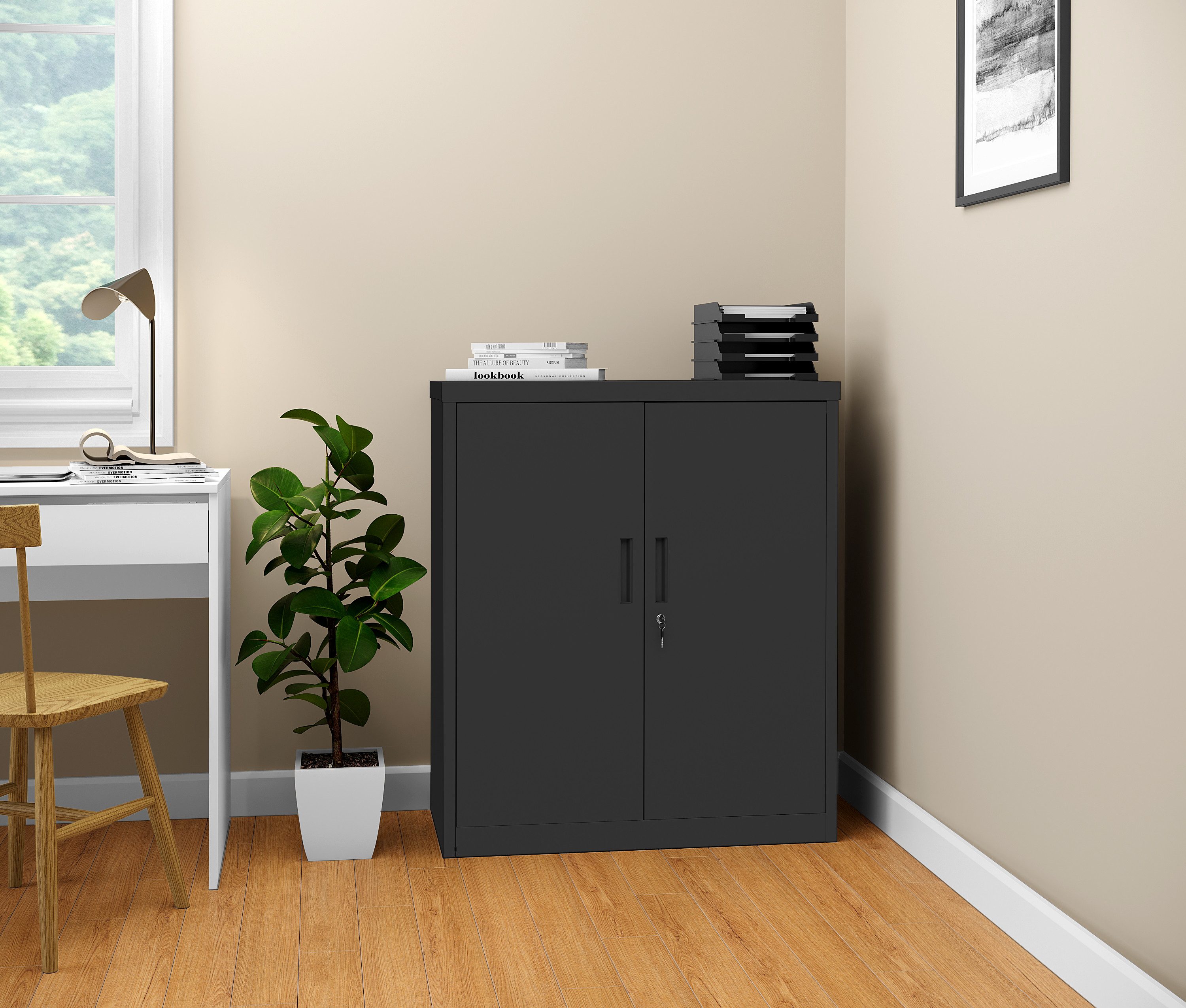 STEELSØN Aktenschrank Regulus (schwarz, ohne Füße) günstig online kaufen