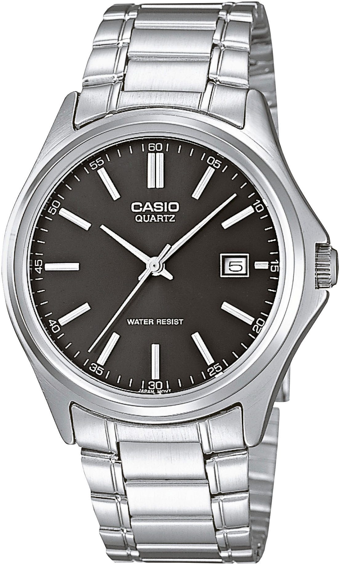 CASIO TIMELESS COLLECTION Quarzuhr MTP-1183PA-1AEG, Armbanduhr, Herrenuhr, Damenuhr, Edelstahlarmband, analog, Datum