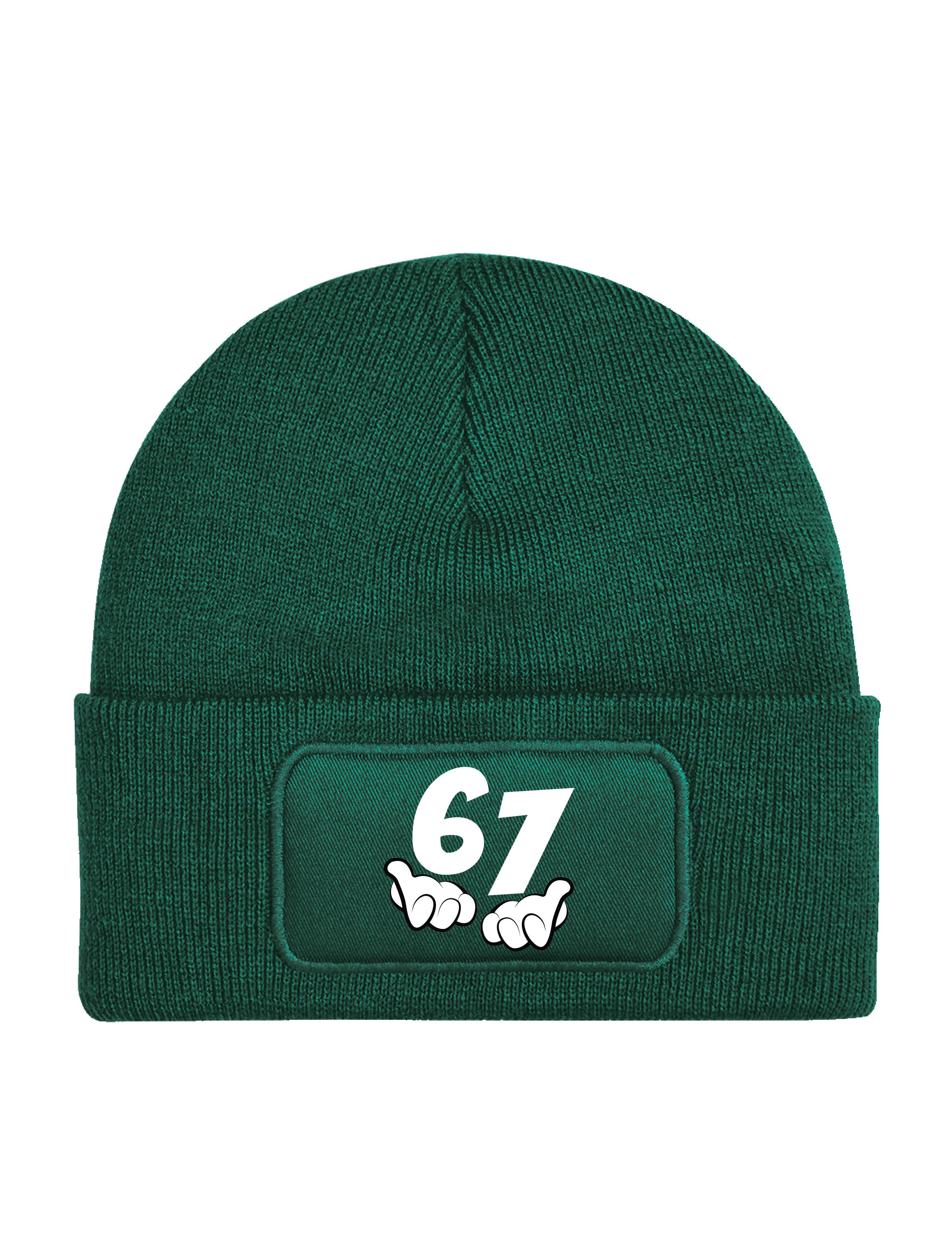 Beanie Unisex "67" Beanie Mütze für Damen & Herren Geschenk Statement