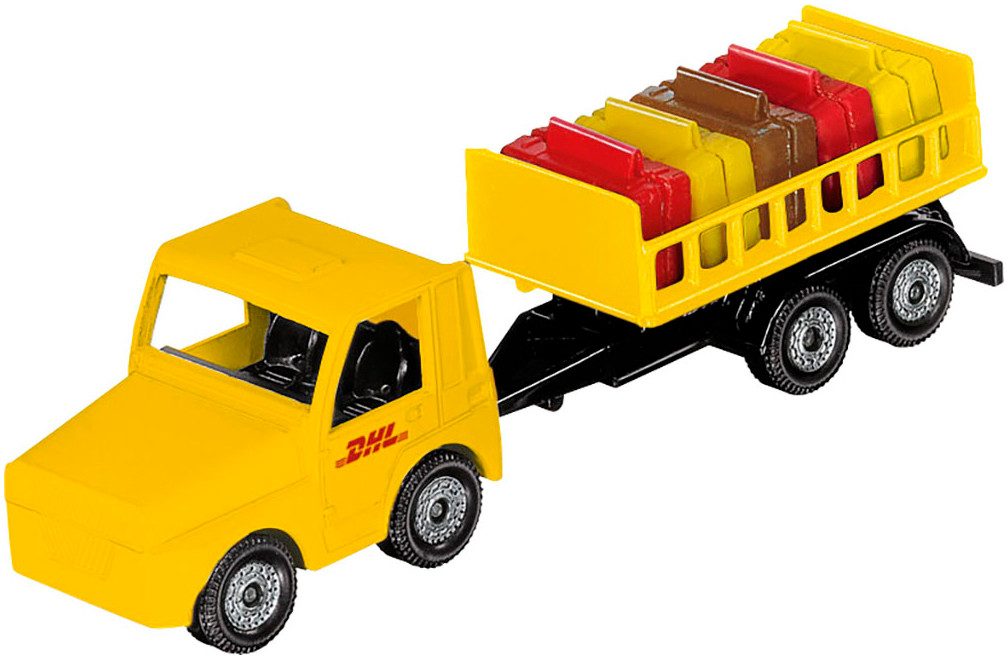 Siku Spielzeug-Flugzeug SIKU World, DHL Frachtflugzeug mit Zubehör (1702)