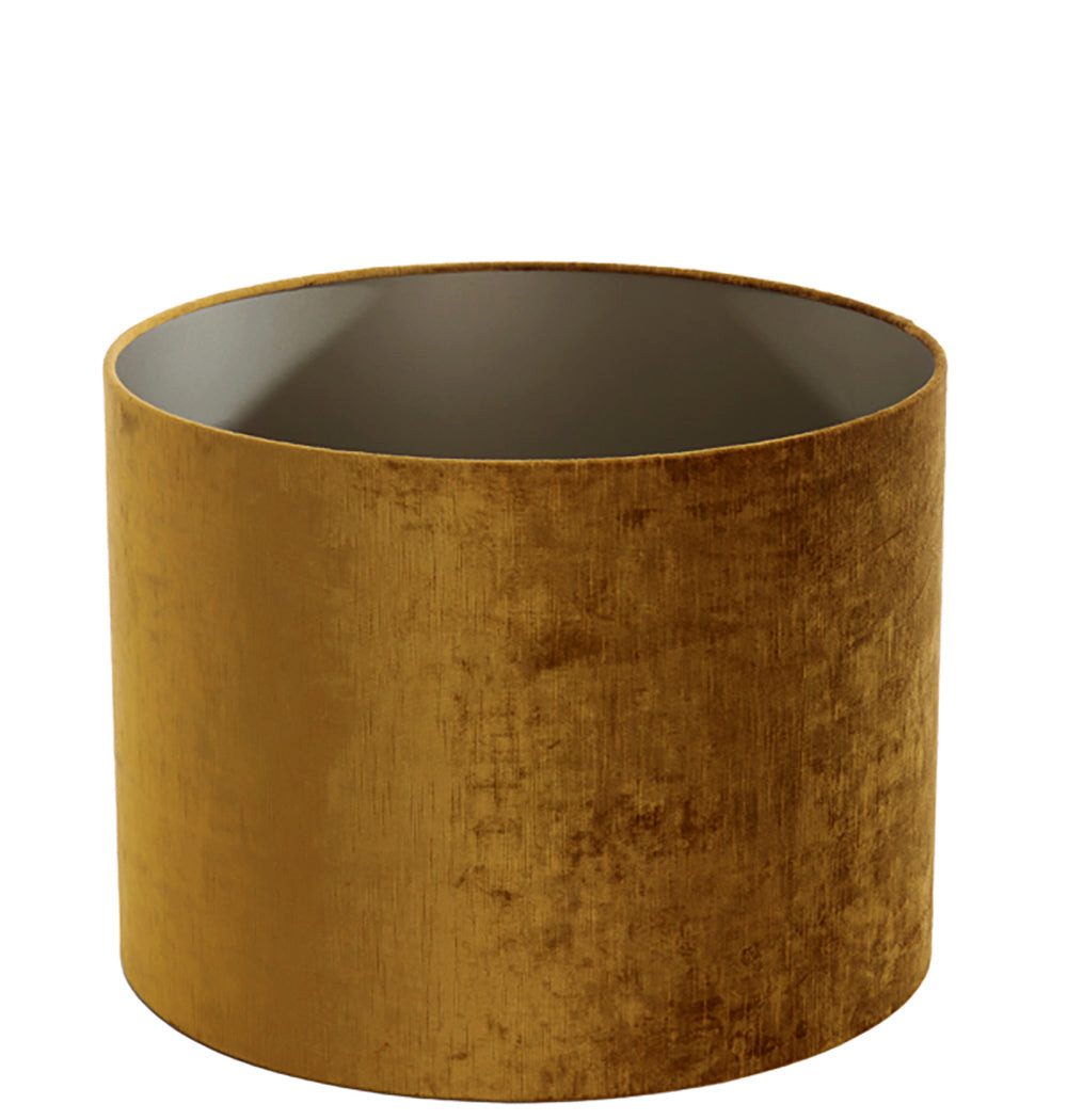 Dirk Davids Leuchten GmbH Lampenschirm Lampenschirm Zylinder in Velours Gol günstig online kaufen