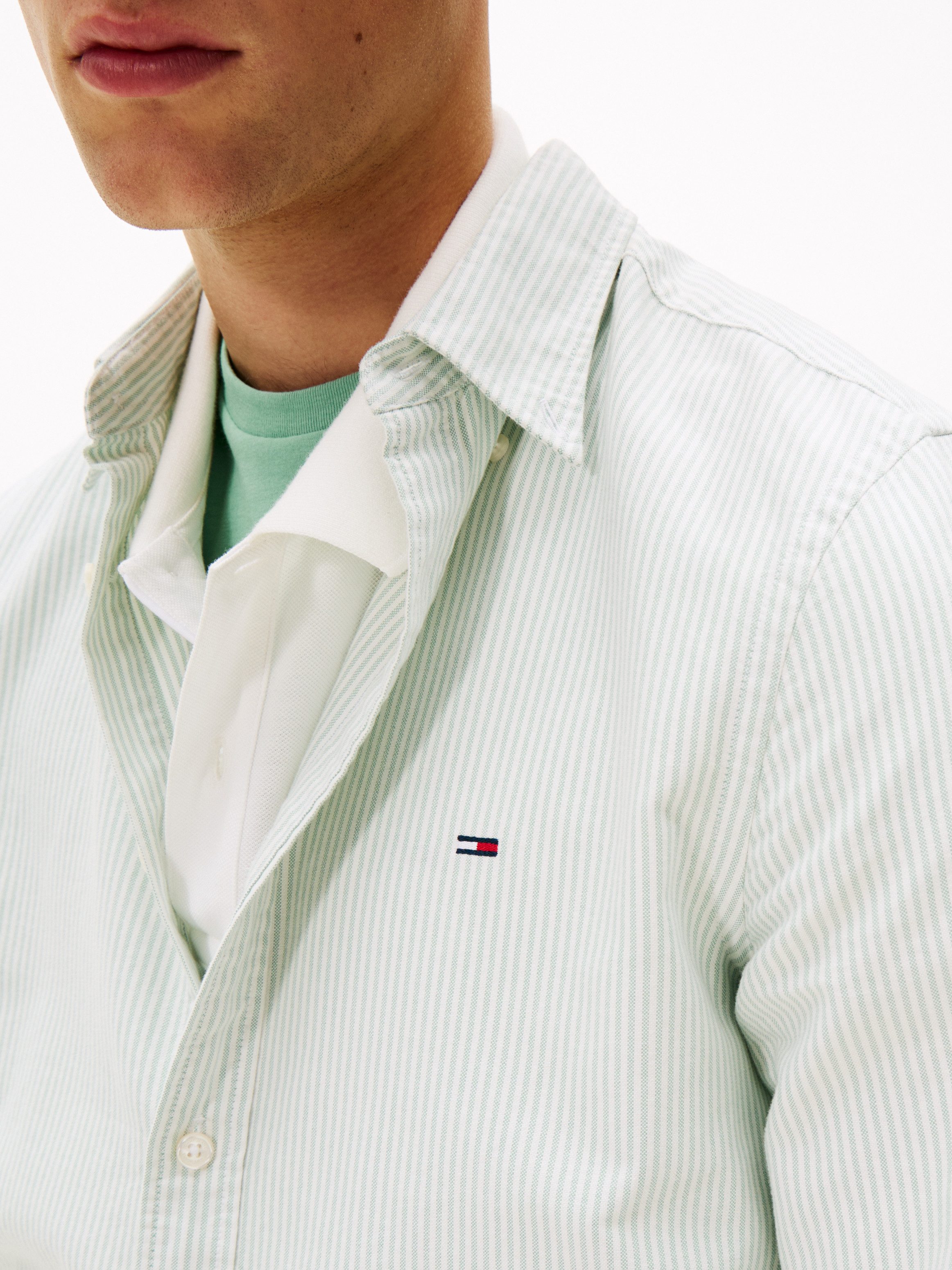 Tommy Jeans Langarmhemd TJM SLIM STRIPE günstig online kaufen