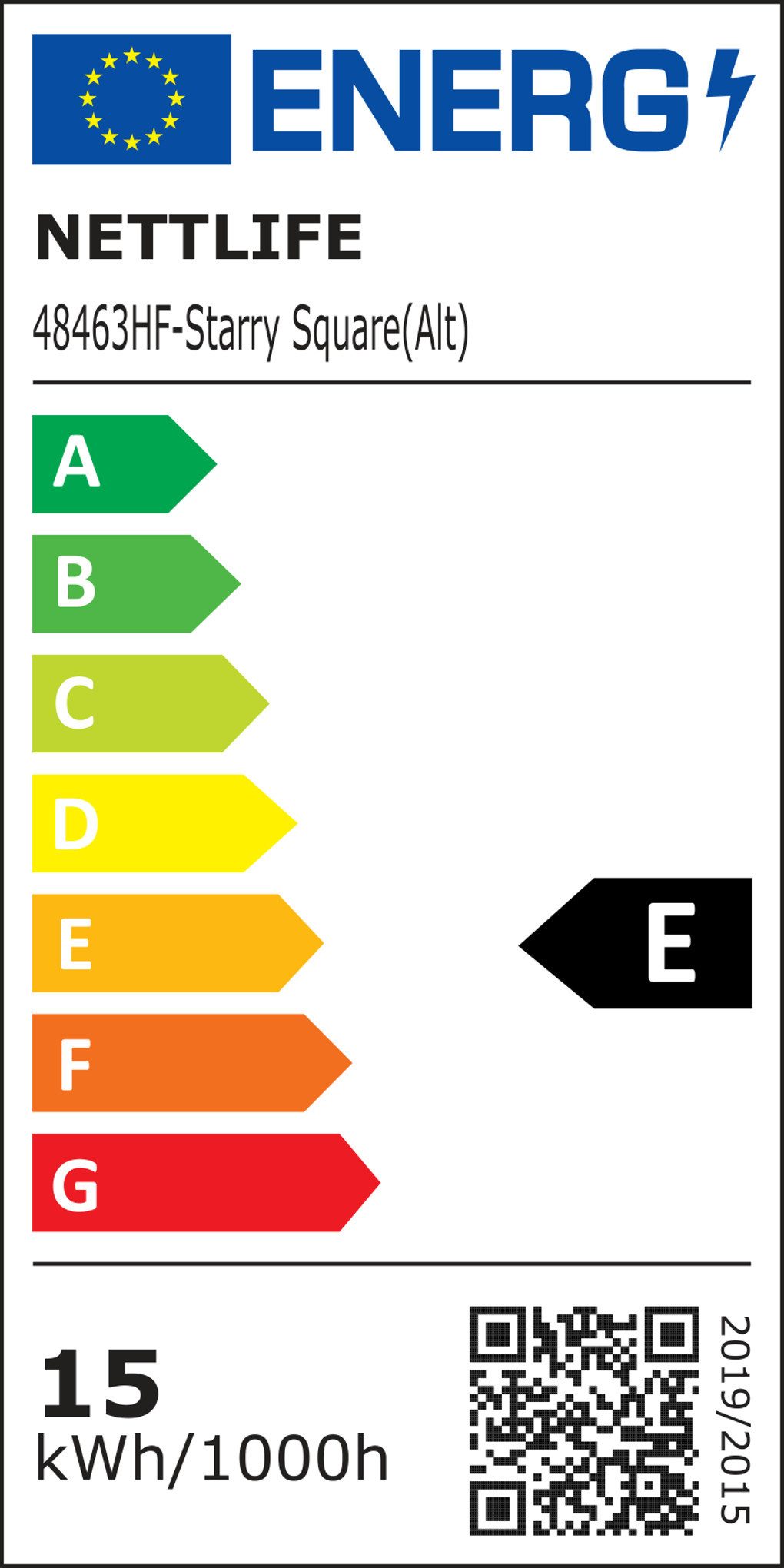 Energieeffizienzklasse: 