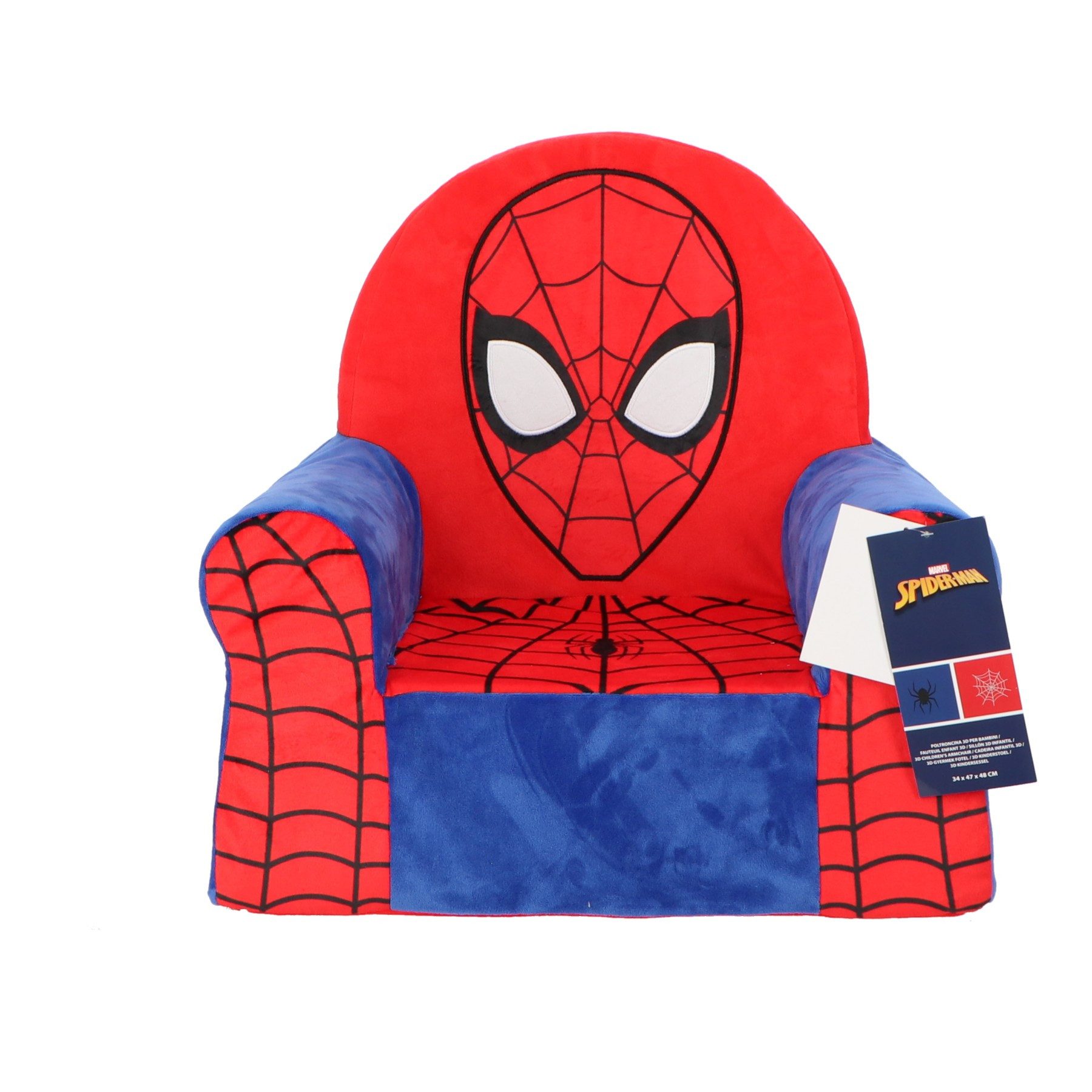 Spiderman Kindersessel - 3D Plüschsessel Sitzmöbel Kinderzimmer Sitzsessel (1-St)