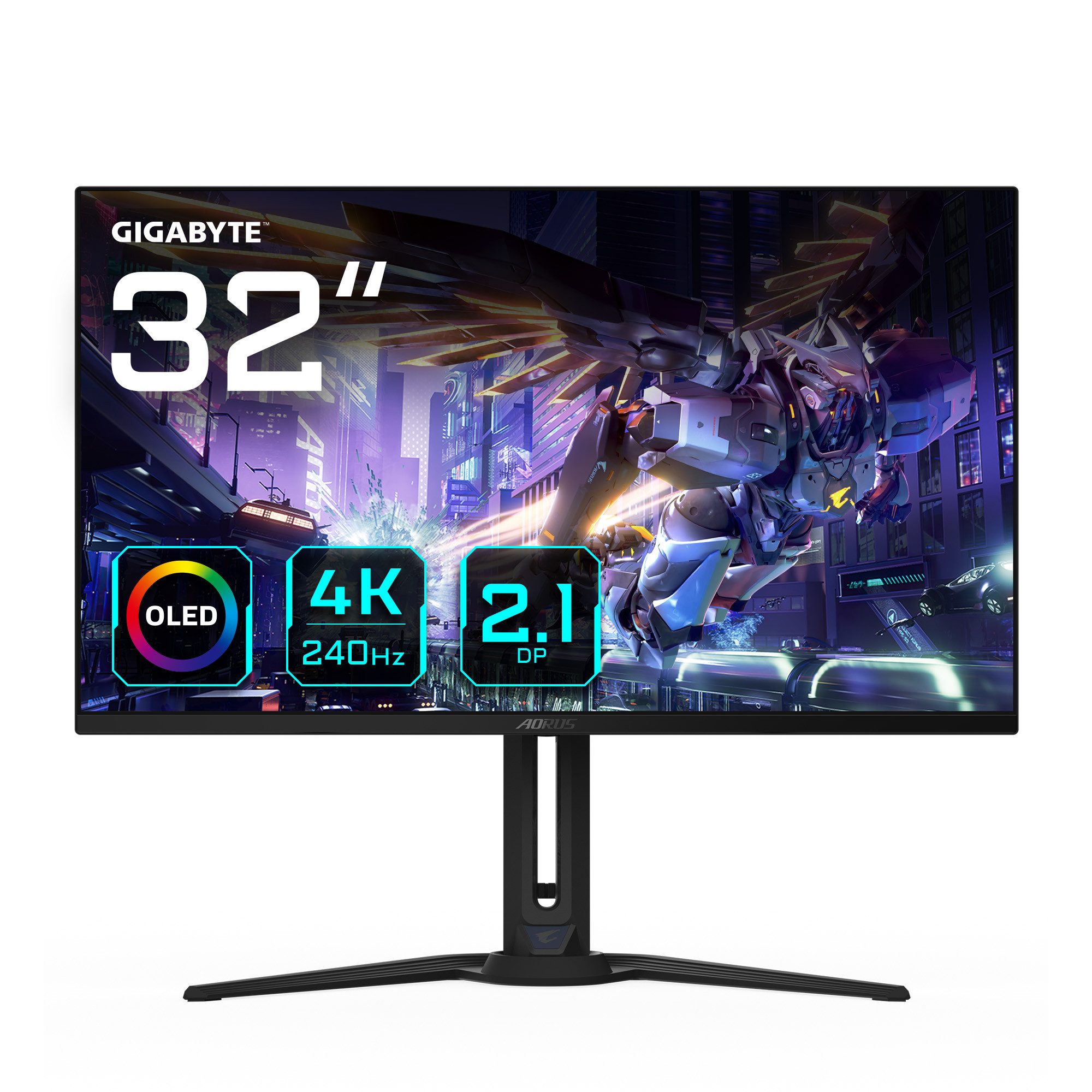 Gigabyte AORUS FO32U2P Gaming-Monitor (80,3 cm/32 ", 3840 x 2160 px, 4K Ultra HD, 240 Hz, OLED)