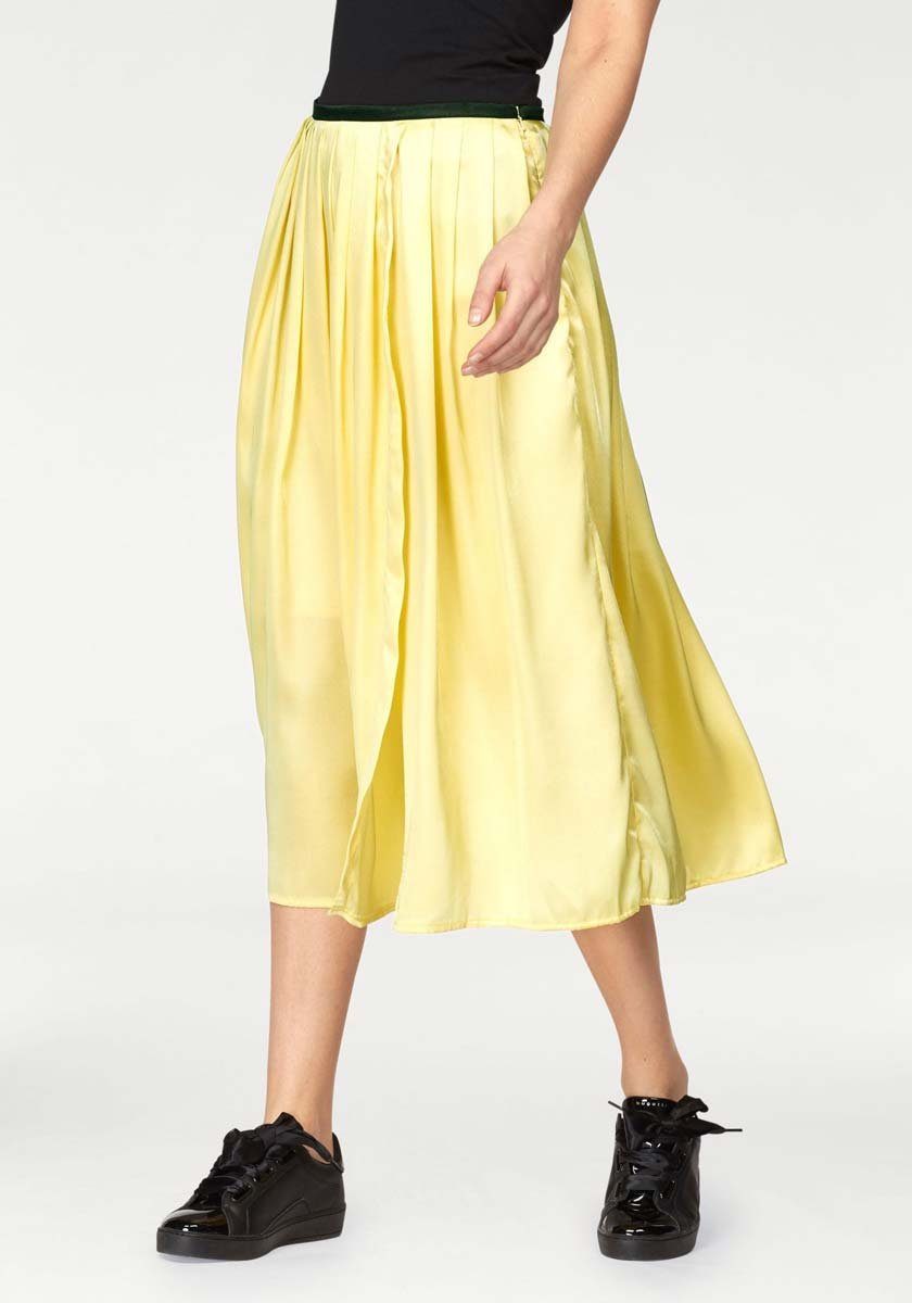 Damen gelb heine A-Linien-Rock Satinrock, Aniston