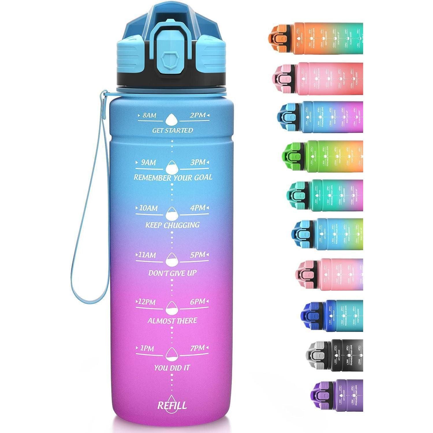 Trinkflasche Sport Trinkflasche Kinder Auslaufsicher BPA-frei Tritan 500ml Blau