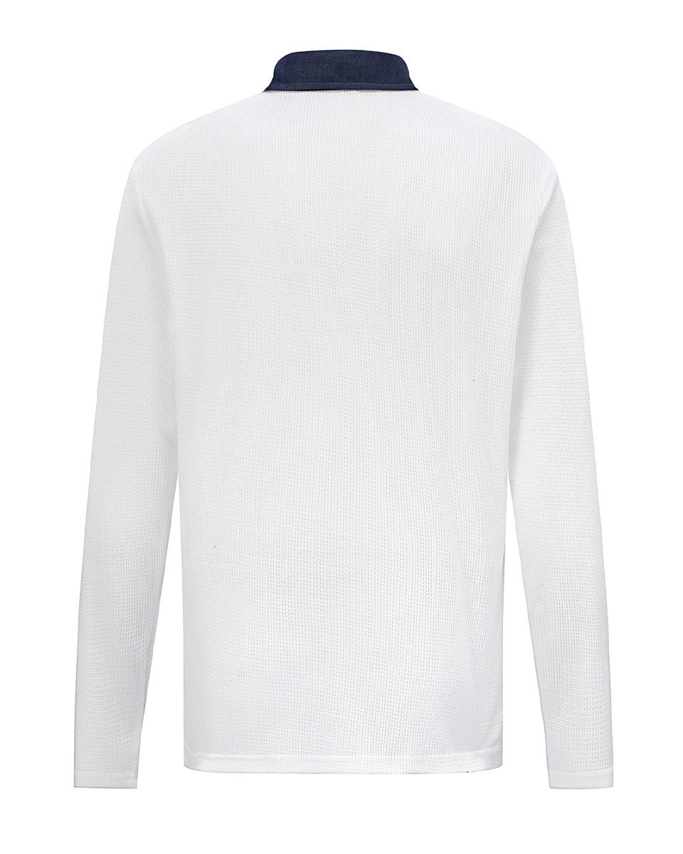 Allthemen Poloshirt Herren langarm Poloshirt mit Brusttasche Polohemd mit K günstig online kaufen