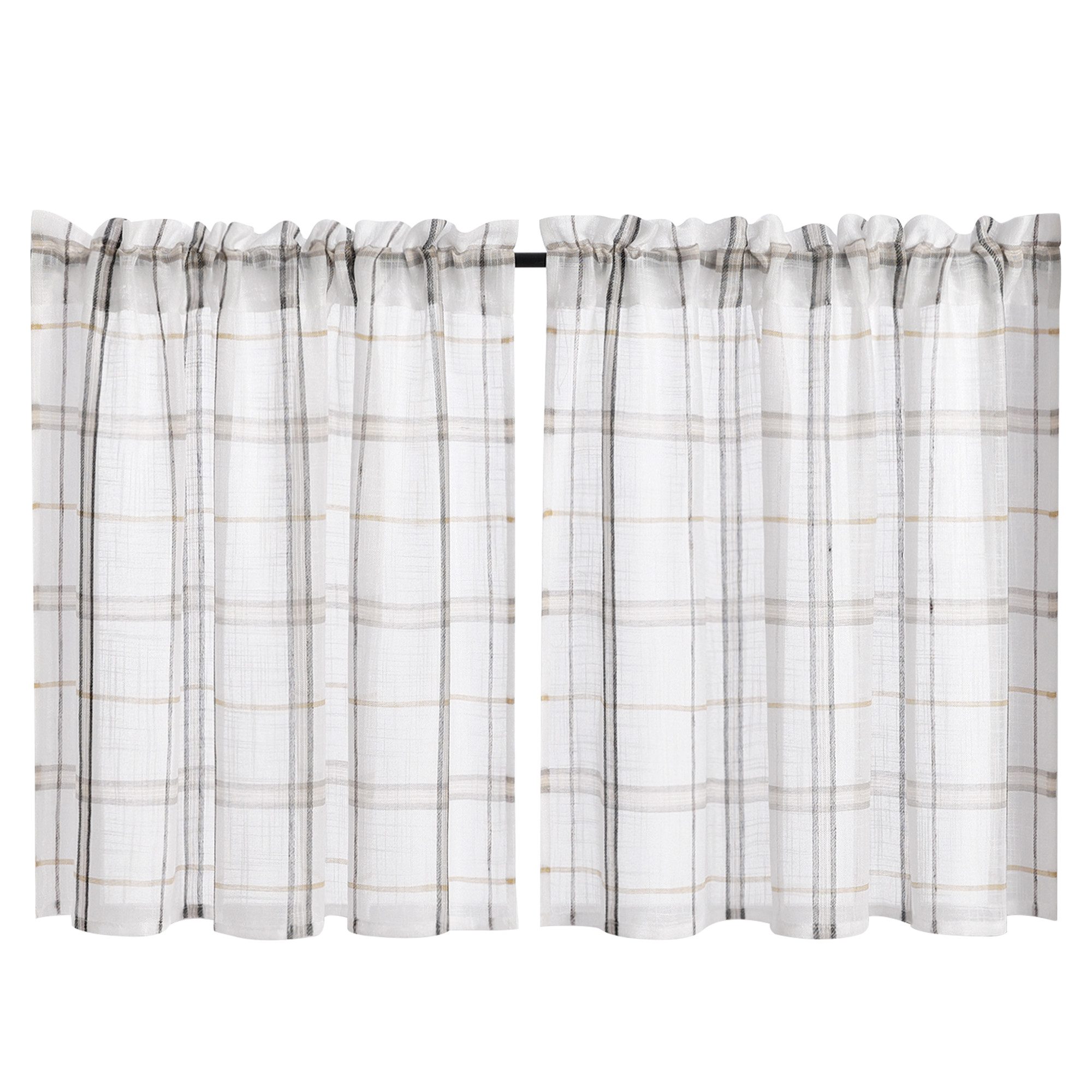 Joyswahl Scheibengardine, Stangendurchzug (2 St), transparent, günstig online kaufen