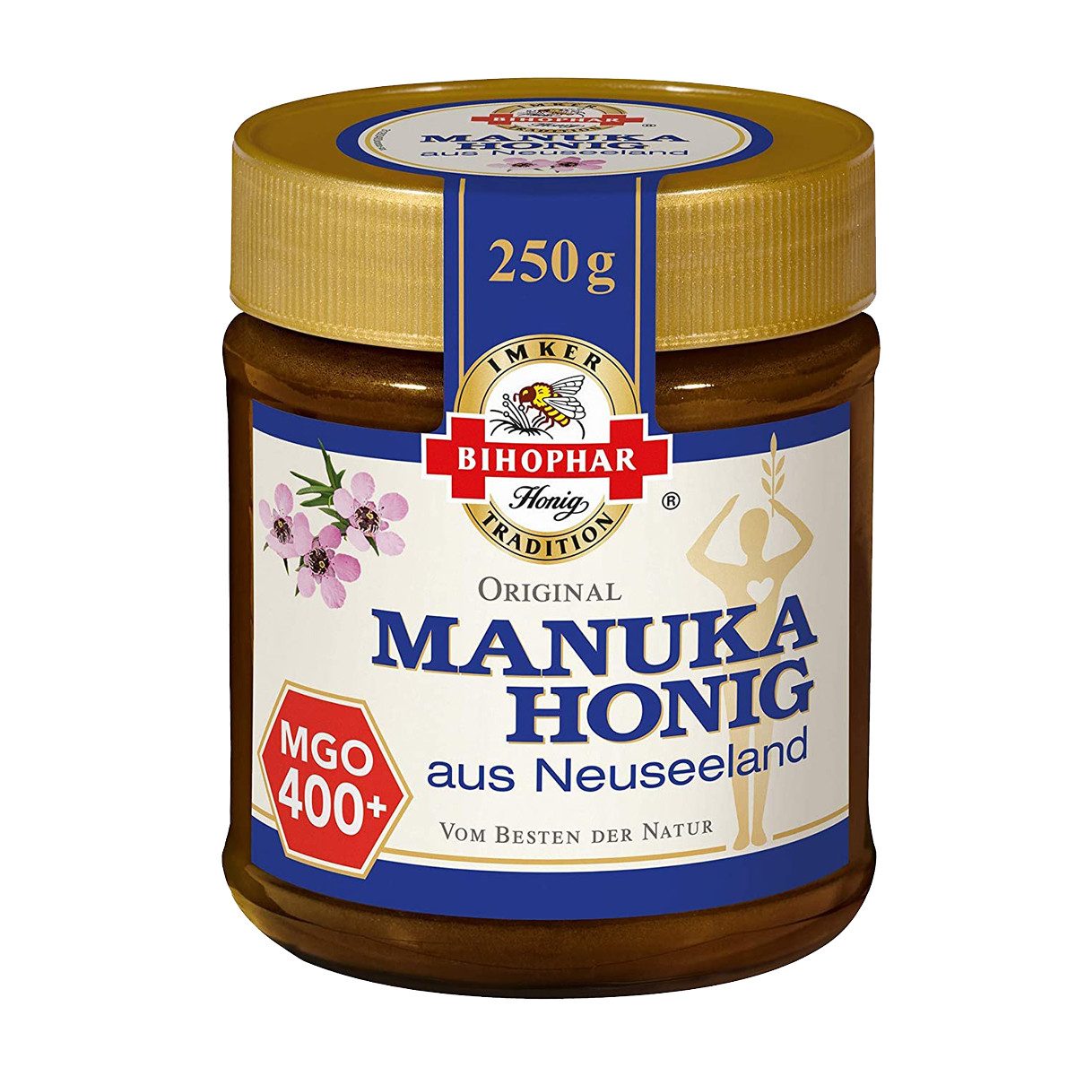 BIHOPHAR Honig, Bihophar Original Manuka Honig aus Neuseeland MGO 400plus 250g