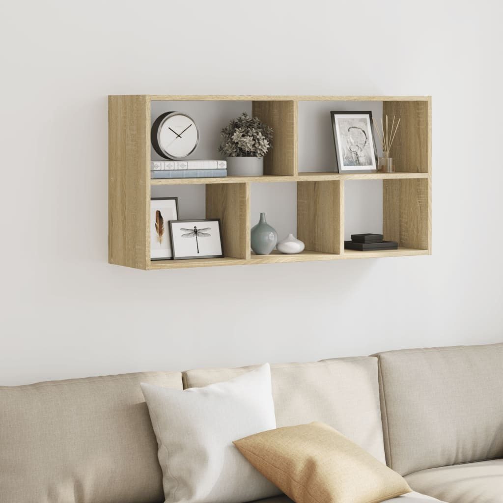 vidaXL Regal Wandregal Sonoma-Eiche 100x25x50 cm günstig online kaufen