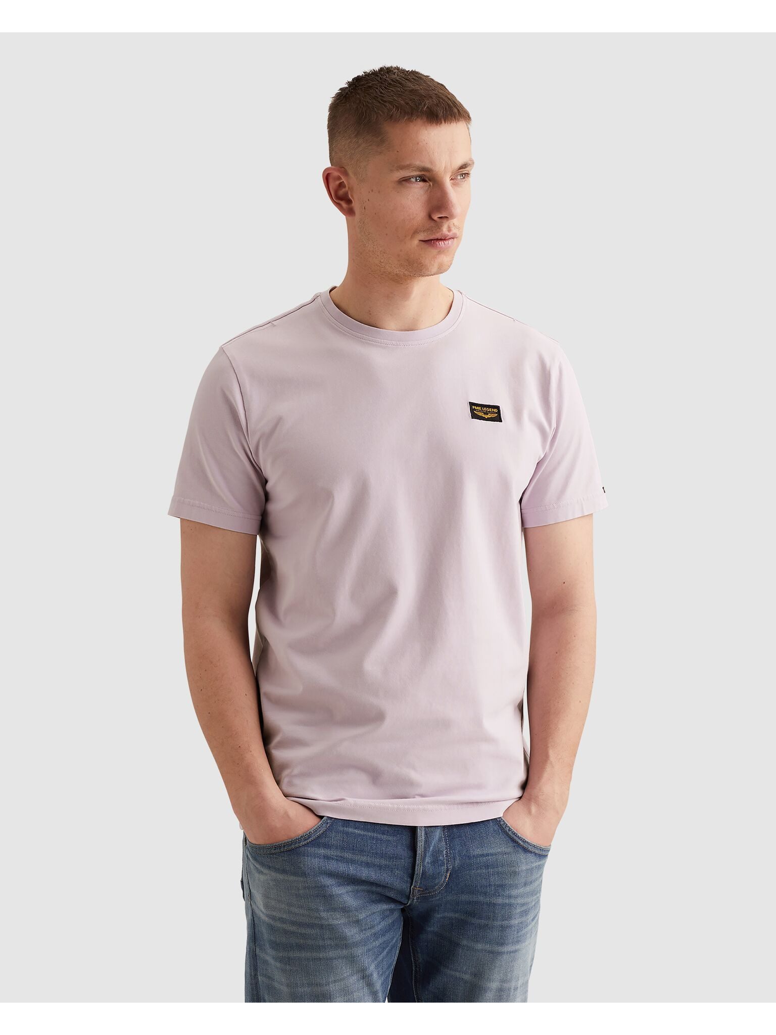 PME LEGEND T-Shirt mit Logobadge