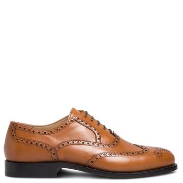 lászló Budapest Edward Rahmengenähter Full-Brogue Oxford Schnürschuh handgefertigt in eigener Manufaktur