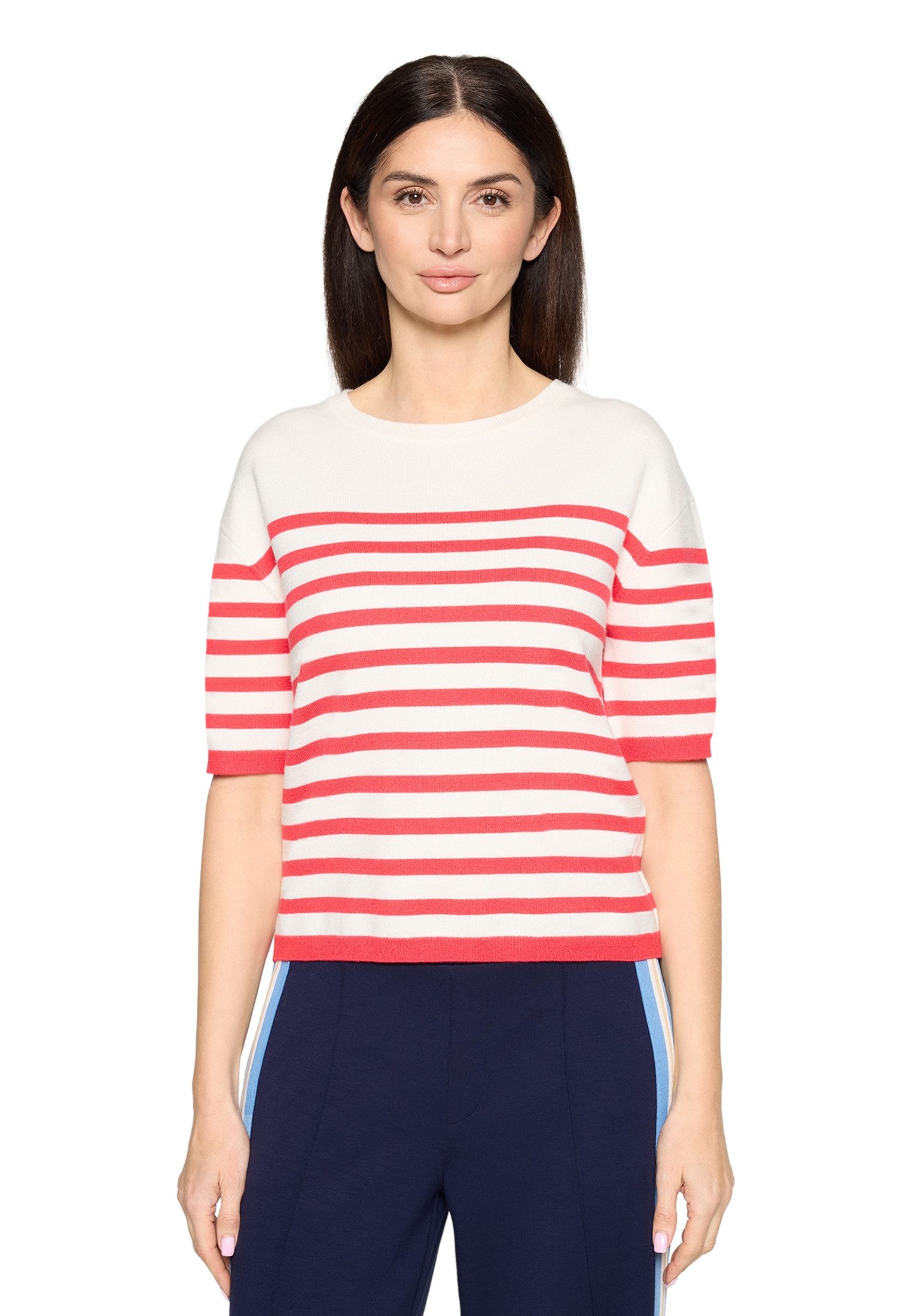 Cartoon Kurzarmshirt Damen mit Rundhalsausschnitt (1-tlg)