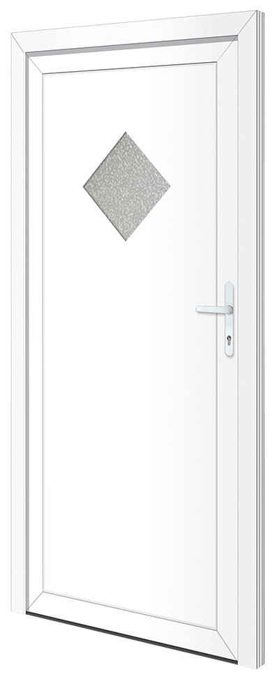 RORO Türen & Fenster Nebeneingangstür OTTO 24, BxH: 98x198 cm, weiß, ohne Griffgarnitur, inklusive Türrahmen