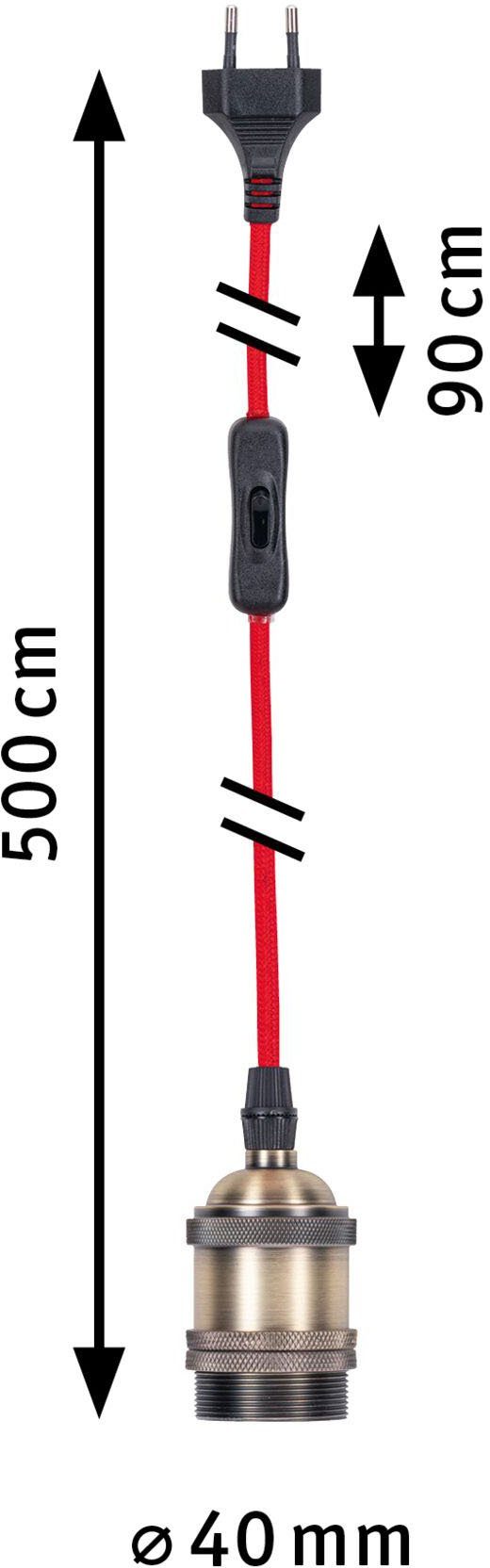 Leuchtmittel, Eldar, E27 Pendelleuchte Paulmann Ein-/Ausschalter, ohne