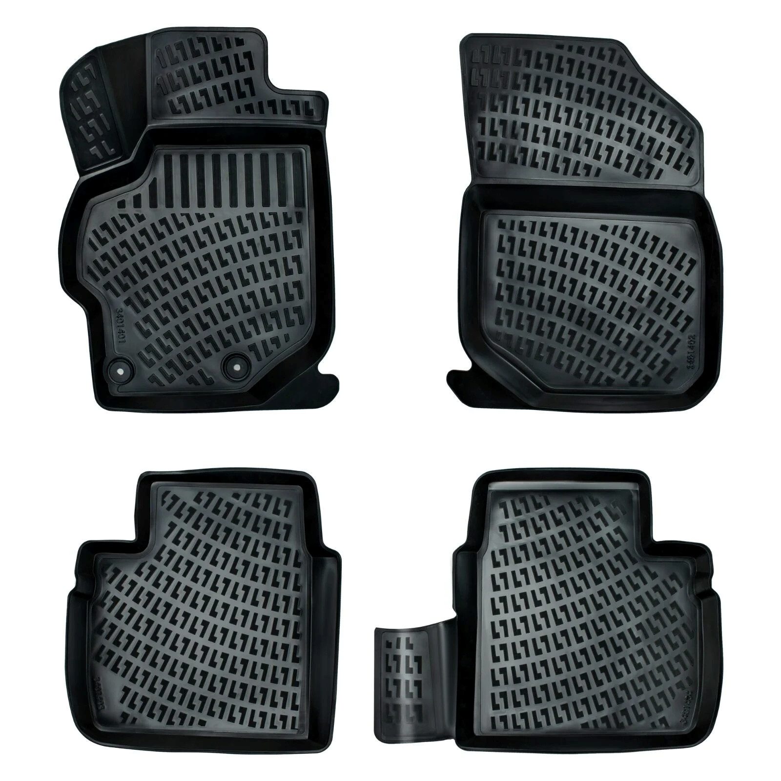 fussmattenprofi.com Auto-Fußmatte 3D Fussmatten passend für Citroen C-elysee ab 2012 (1 St), für Citroen Citroen C-Elysee