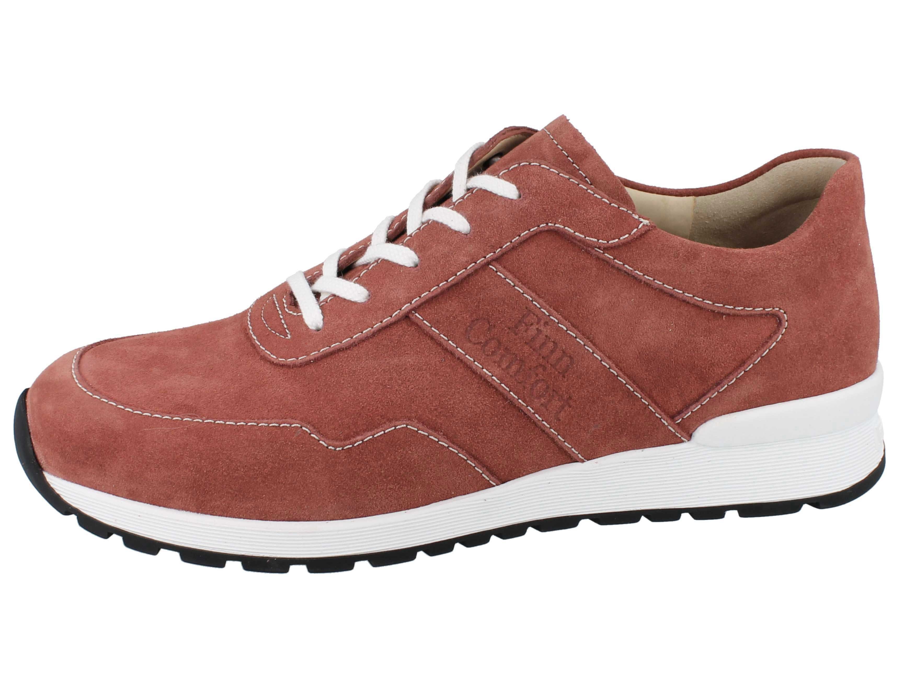 Finn Comfort FINN COMFORT Prezzo Herren Halbschuhe rostrot Veloursleder - Größe: Schnürschuh Wechselfußbett