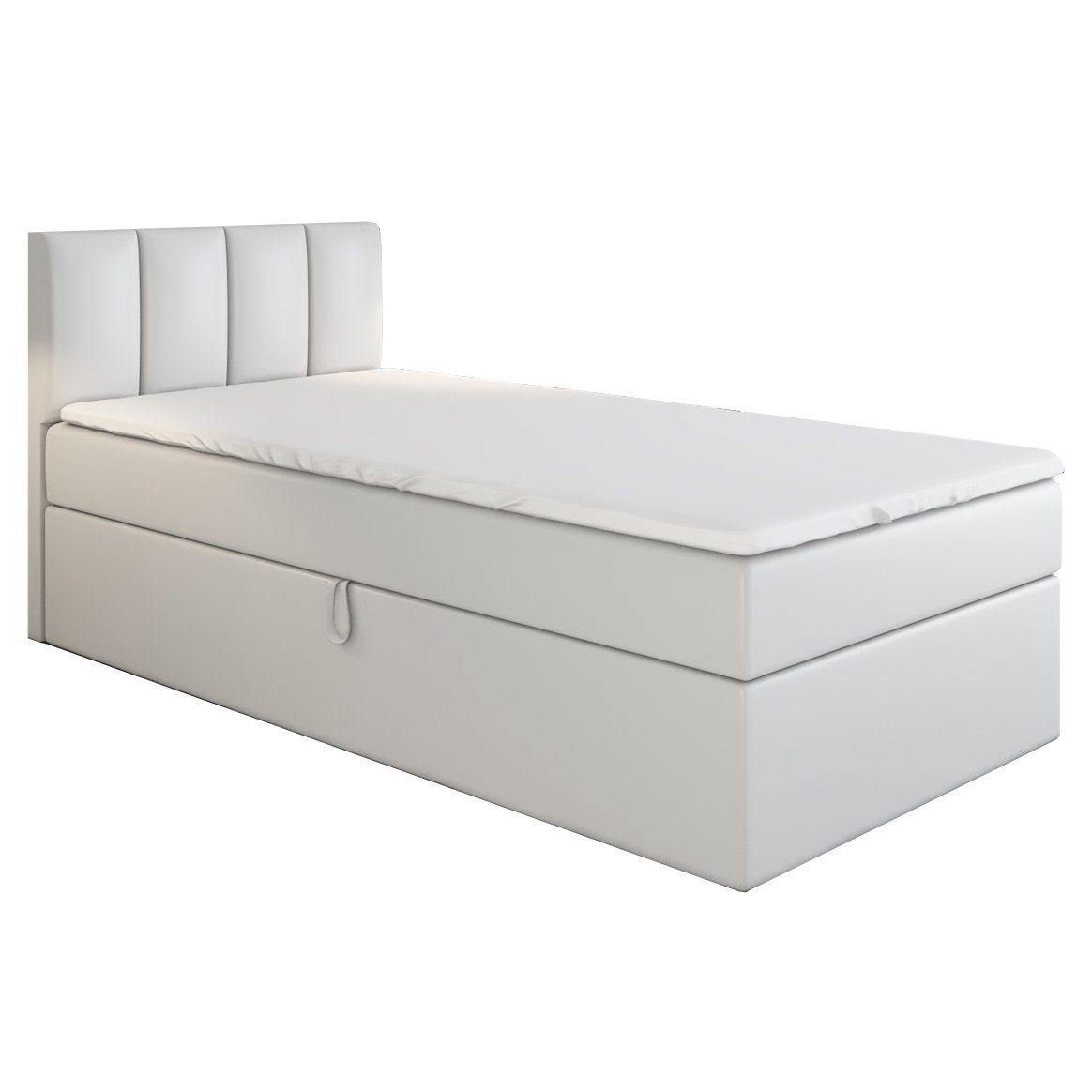 A&J MöbelLand GmbH Boxspringbett Einzelbett Gunnar mit Bettkasten, Topper u günstig online kaufen