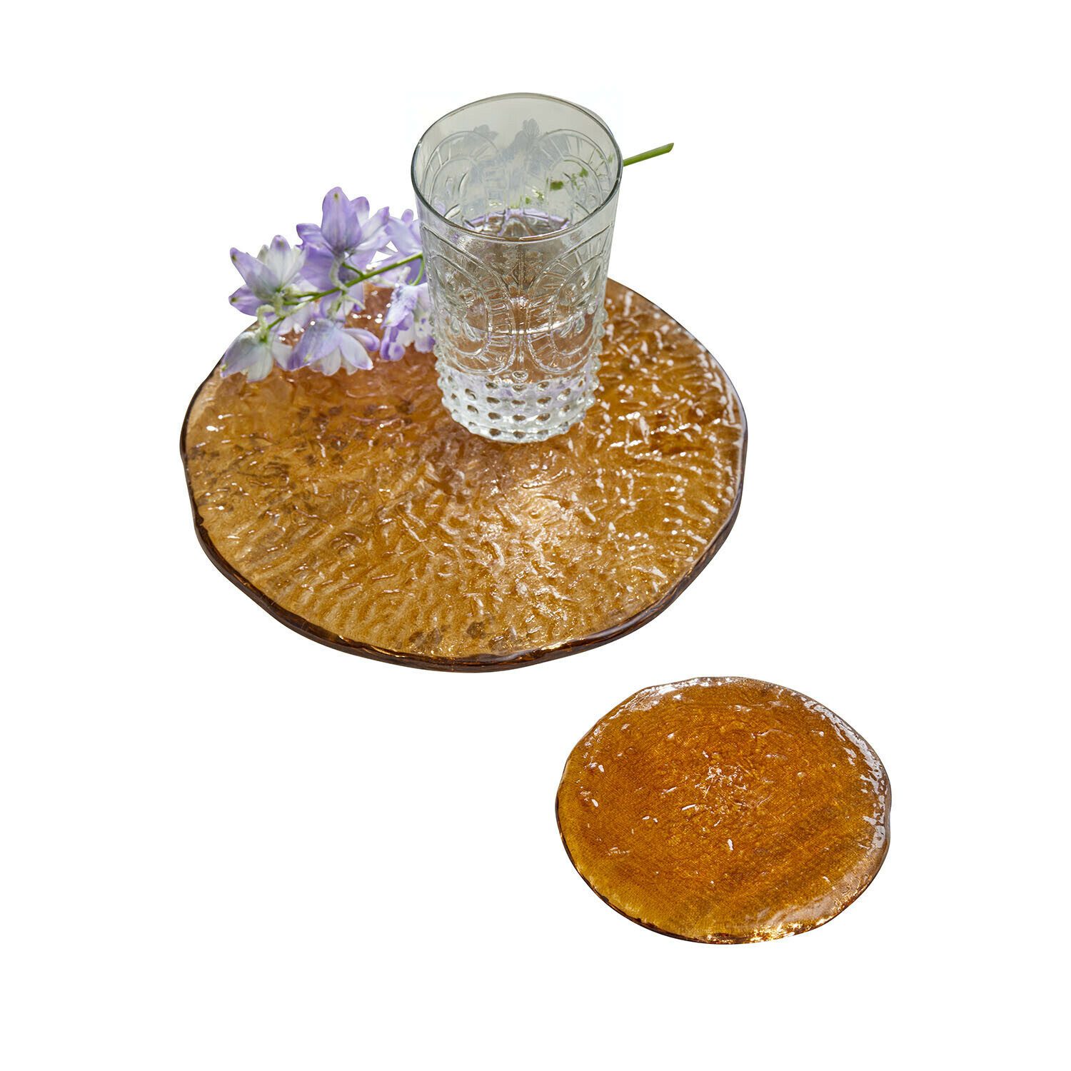 Mirabeau Glasuntersetzer Untersetzer 2er Set Montelisse braun