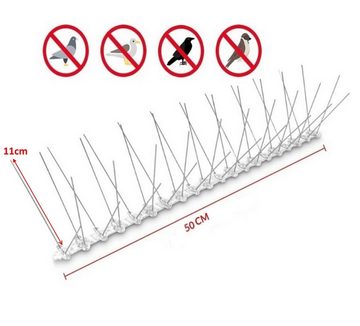 BAYLI Vogel-Schreck Taubenabwehr Spikes für Balkon, Vogelabwehr aus Edelstahl, Vogelschr