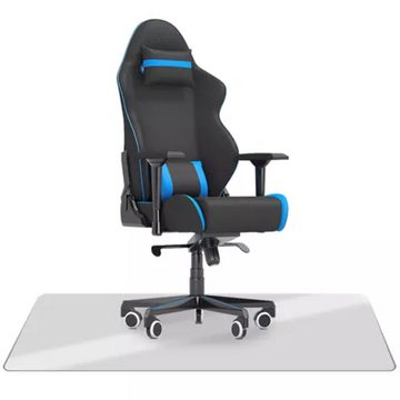 ISO TRADE Bodenschutzmatte Stuhlschutzmatte 100 x 140 cm, Bürostuhlunterlage Bodenschutzmatte, 1-St., Bodenschutz, 100x140 cm Universal Transparent