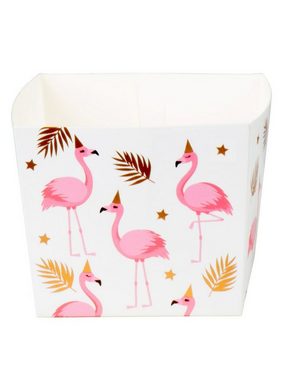 Boland Einweggeschirr-Set 6 Flamingo Snackboxen, Pappe, 40