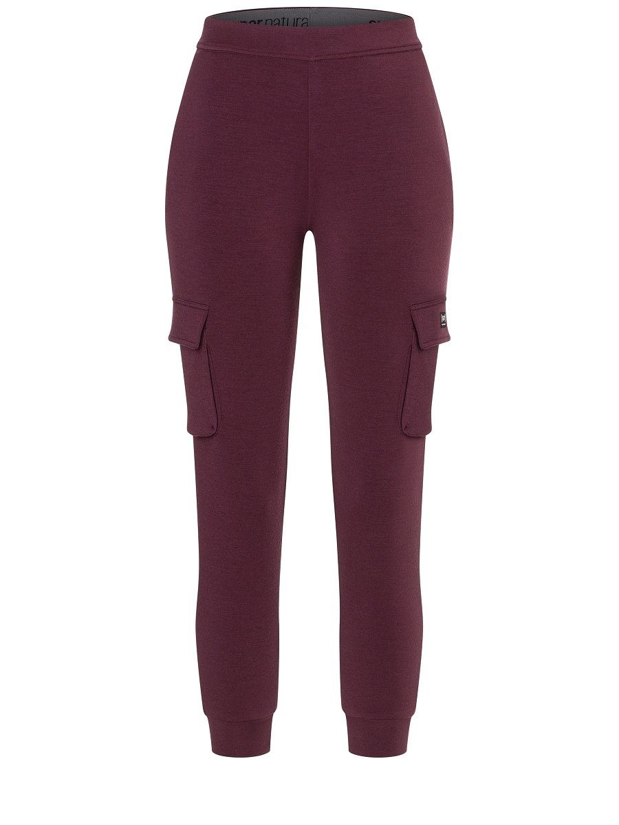 SUPER.NATURAL Cargohose Merino Cargohose W CITY CARGO angenehmer Merino-Mat günstig online kaufen