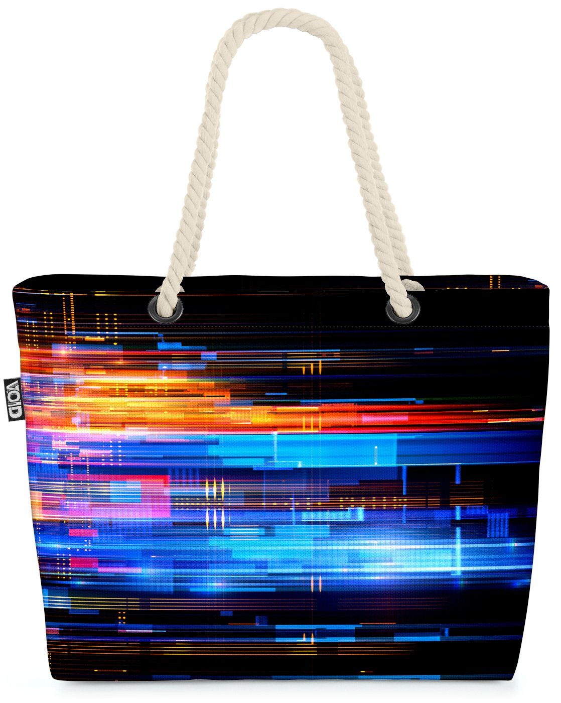 VOID Strandtasche (1-tlg), Light Modern Beach Bag Licht abstrakt Weltraum Science Fiction Mars Technik