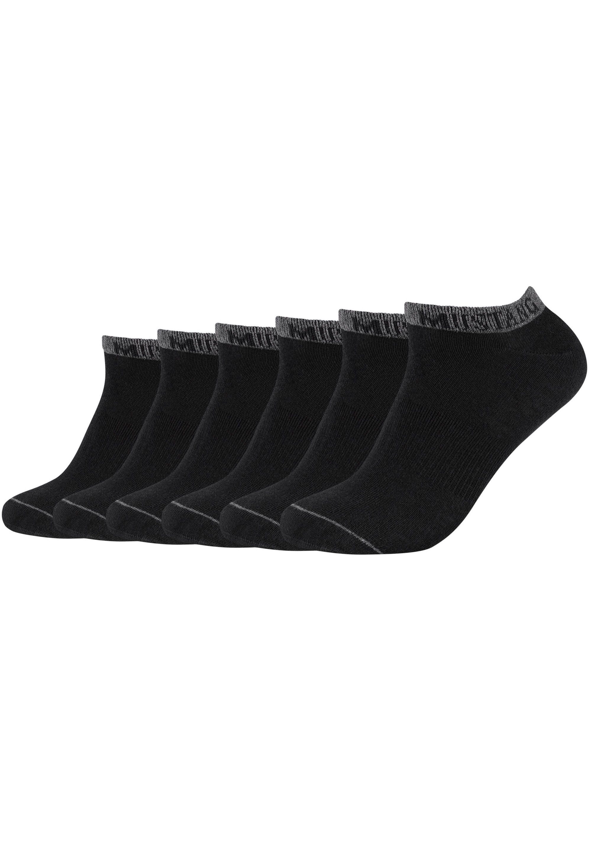 MUSTANG Sneakersocken (6-Paar) Materialmix dank schwarz softem Verrutschen: mit Elasthananteil Kein