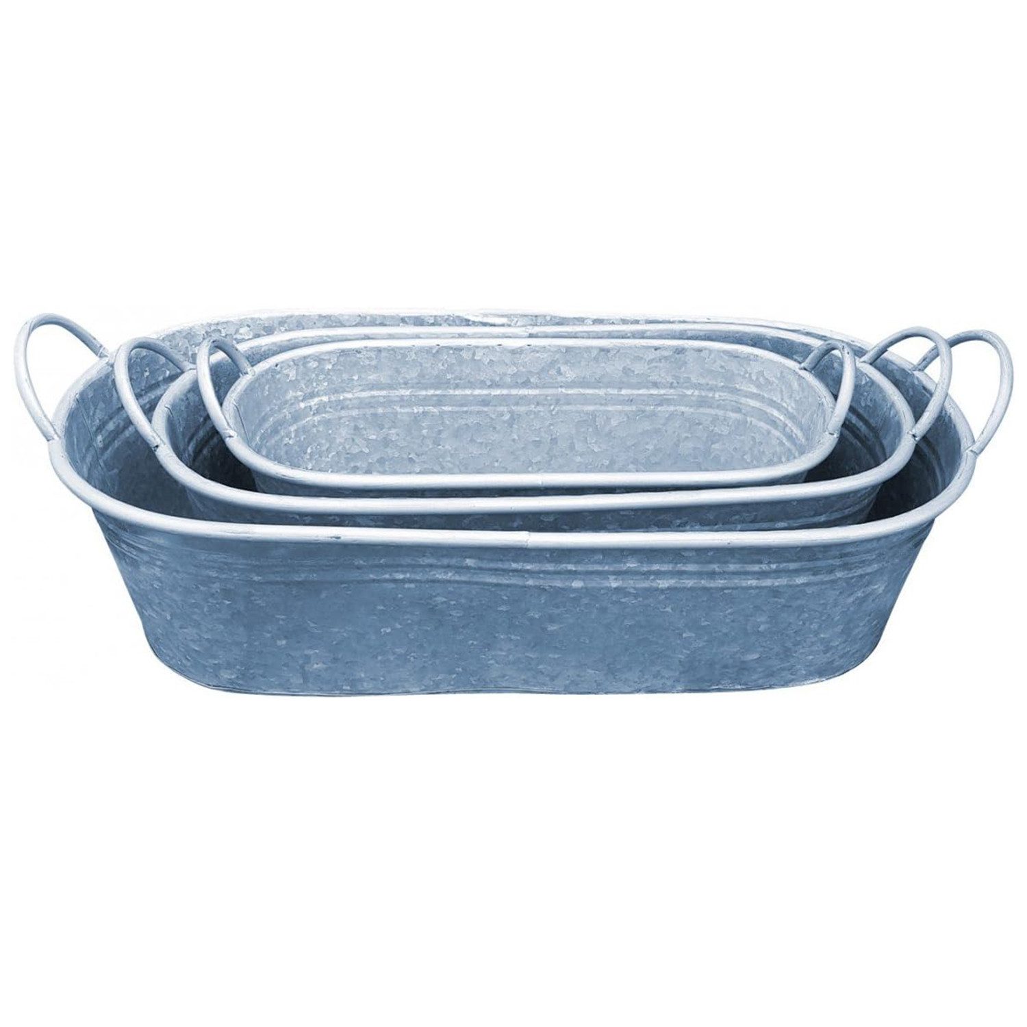 Fachhandel Plus Blumenkasten 3er Set verzinkte günstig online kaufen