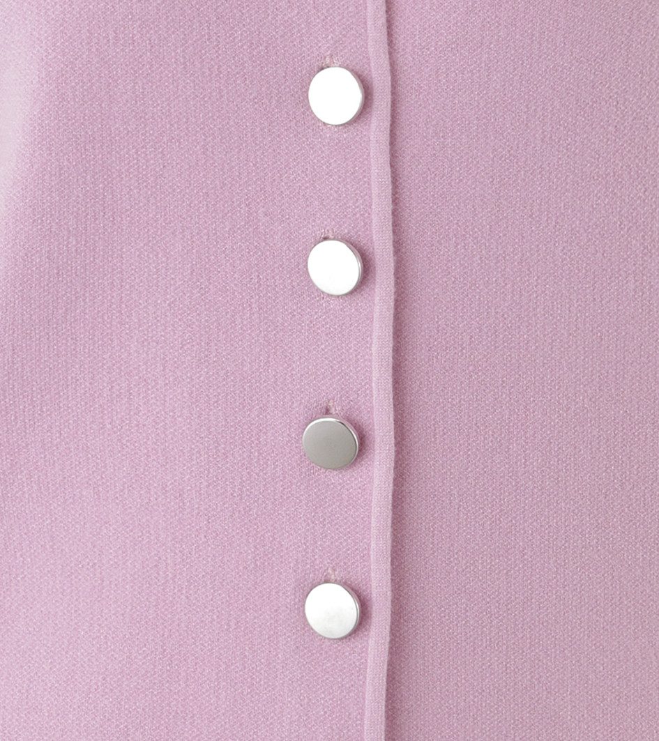 Aniston SELECTED Strickjacke mit Rollkante am Ausschnitt und schmucken Knöpfen