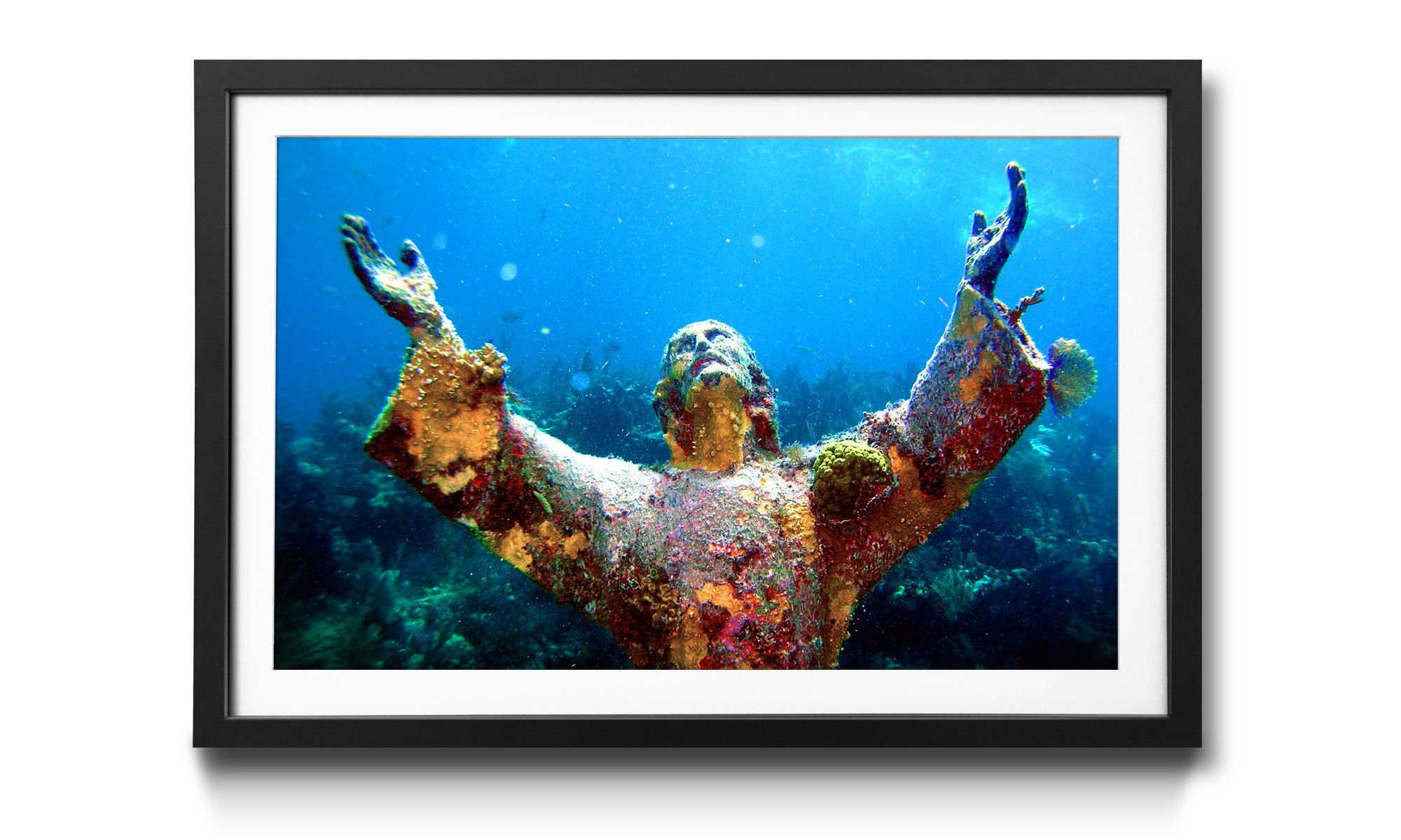 Bild Wandbild, erhältlich Rahmen Abyss, Größen Christ of 4 Jesus, mit in WandbilderXXL