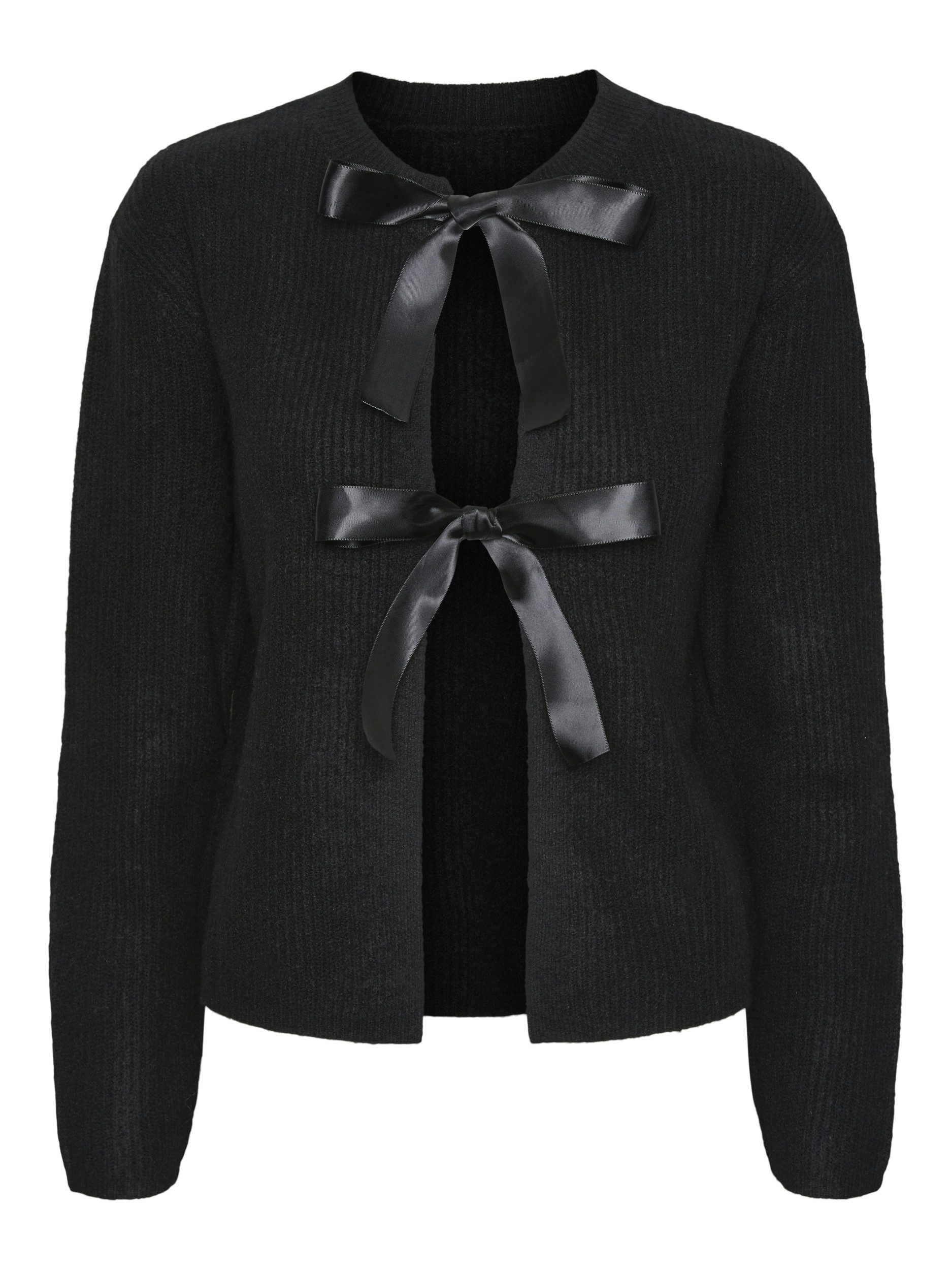 pieces Langarmshirt PCRILLY LS REVERSIBLE BOW KNIT BC günstig online kaufen