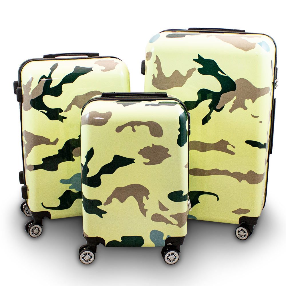 Berwin Kofferset Design Kofferset 3-teilig - Camouflage, (3er Set, 3 tlg., MS-17312)