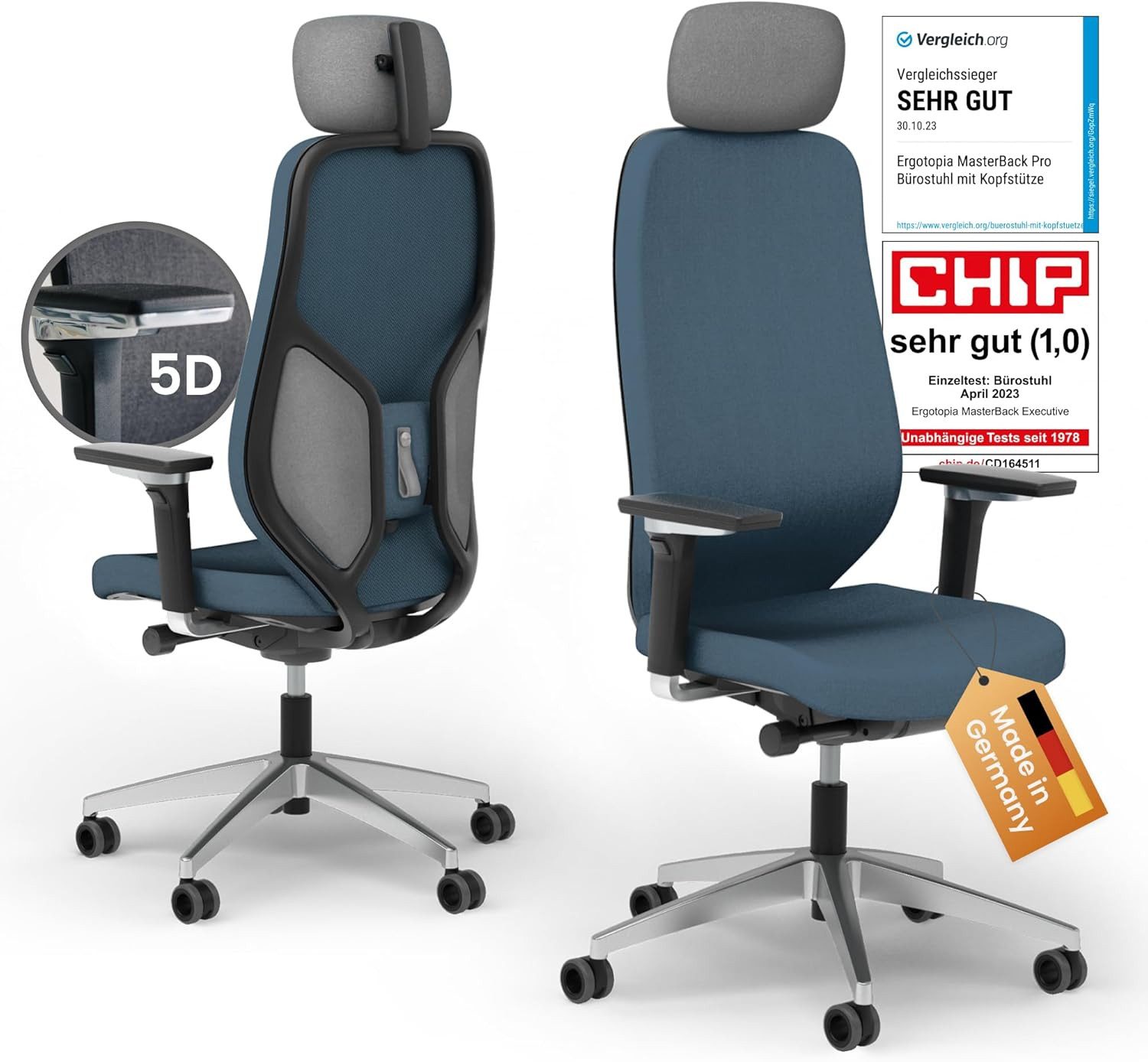 Ergotopia Bürostuhl MasterBack ergonomischer Schreibtischstuhl mit günstig online kaufen