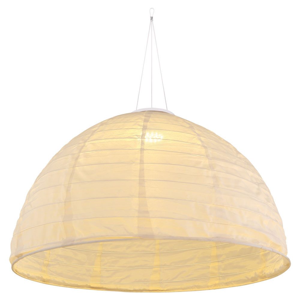 GLOBO LIGHTING LED Solarleuchte, LED-Leuchtmittel fest verbaut, Warmweiß, LED Solar Decken Pendel Leuchte Garten Terrassen Beleuchtung