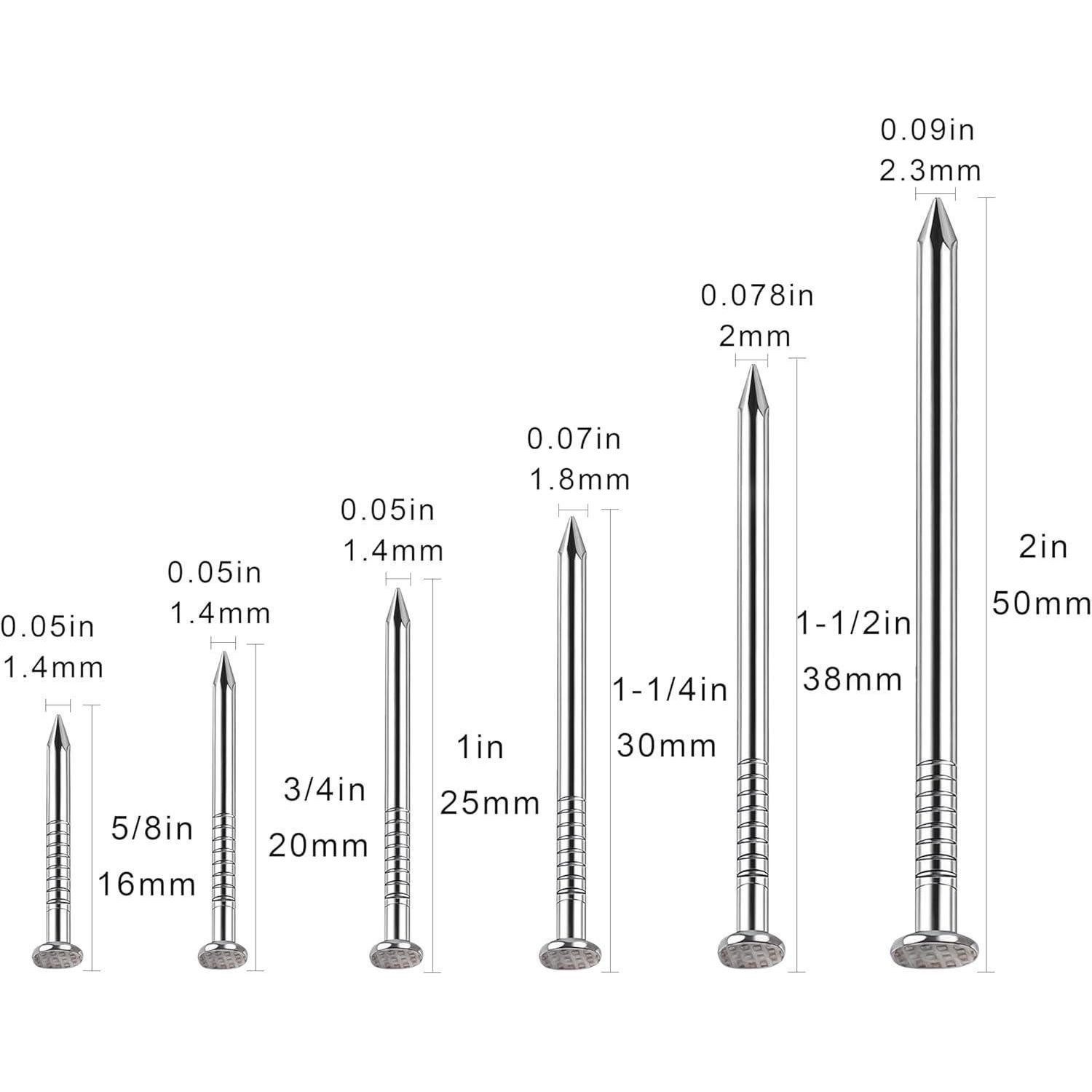 LuxusKollektion Stahlnagel Edelstahl Nägel 30mm 100 Stück